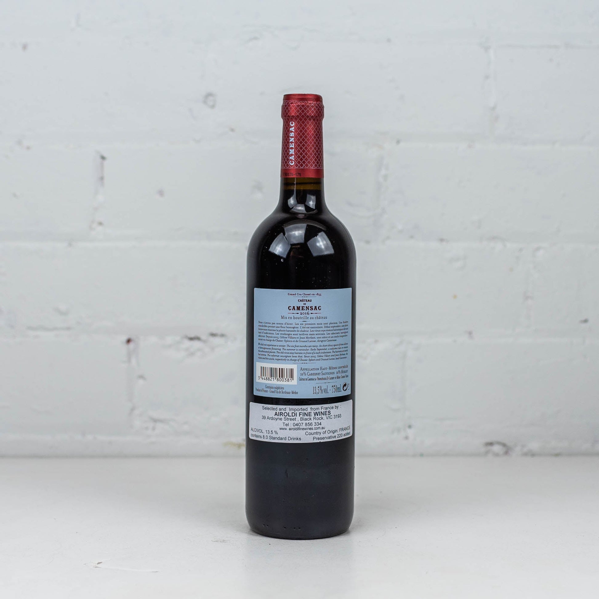 Chateau de Camensac - Haut-Medoc Grand Cru Classe 2016 750ml