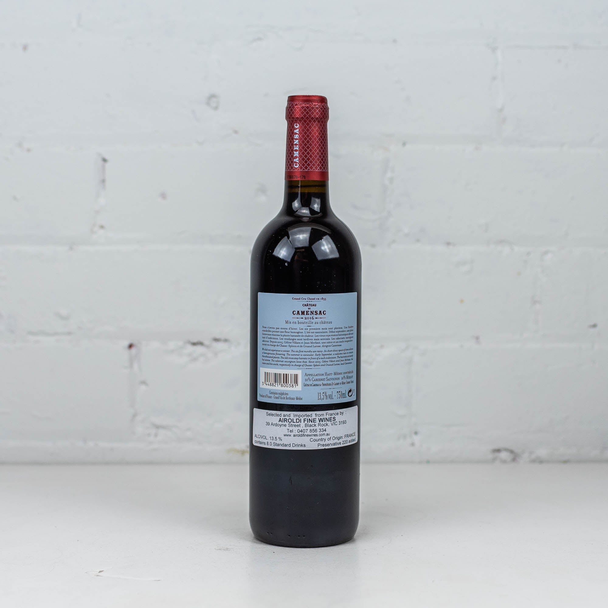 Chateau de Camensac - Haut-Medoc Grand Cru Classe 2016 750ml