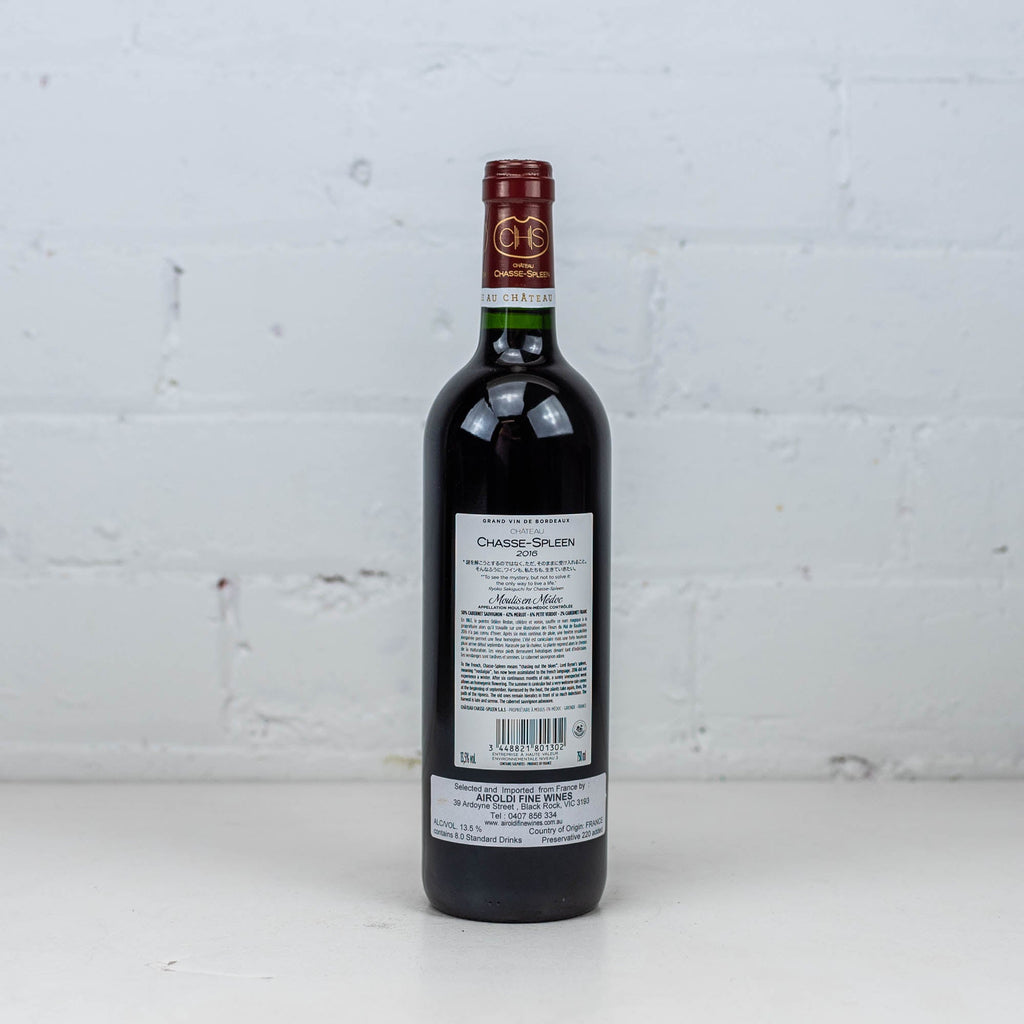 Chateau Chasse Spleen - Moulis en Medoc 2016 750ml