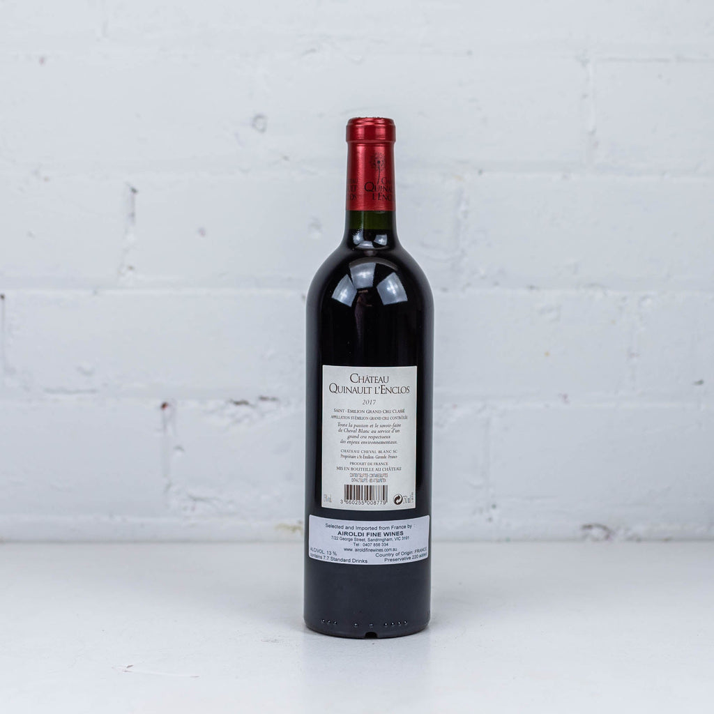 Chateau Quinault l'Enclos - Saint-Emilion Grand Cru Classe 2017 750ml