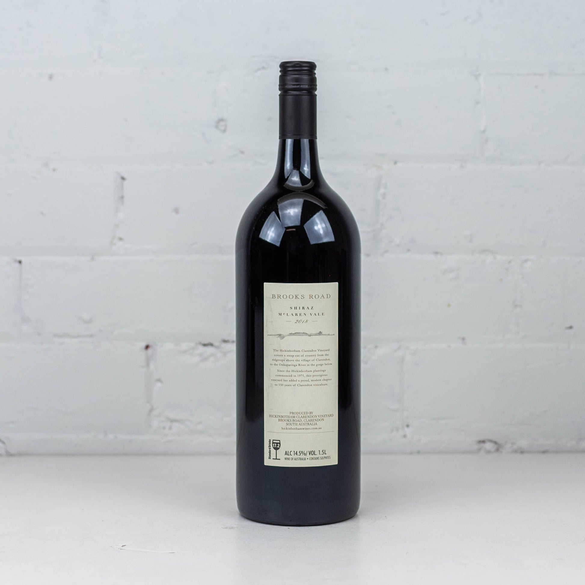 Hickinbotham - Brooks Road Shiraz 2018 1.5L
