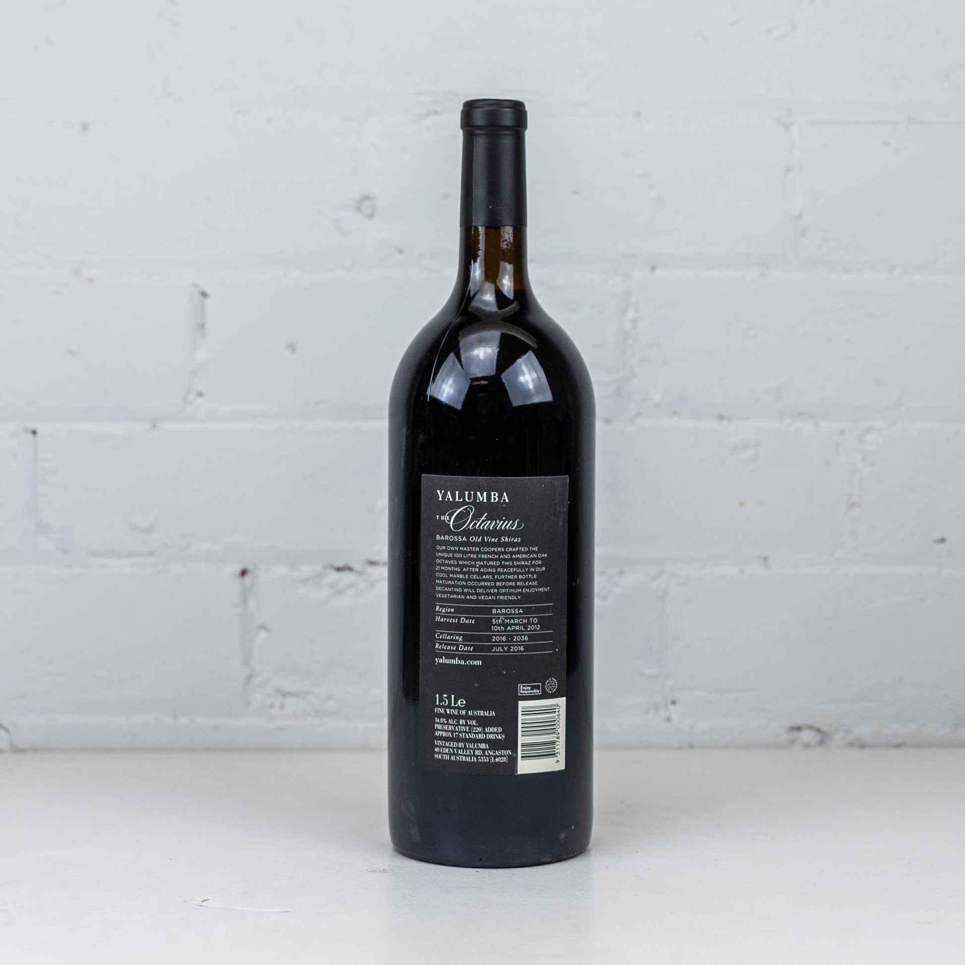 Yalumba - The Octavius Shiraz 2012 1.5L