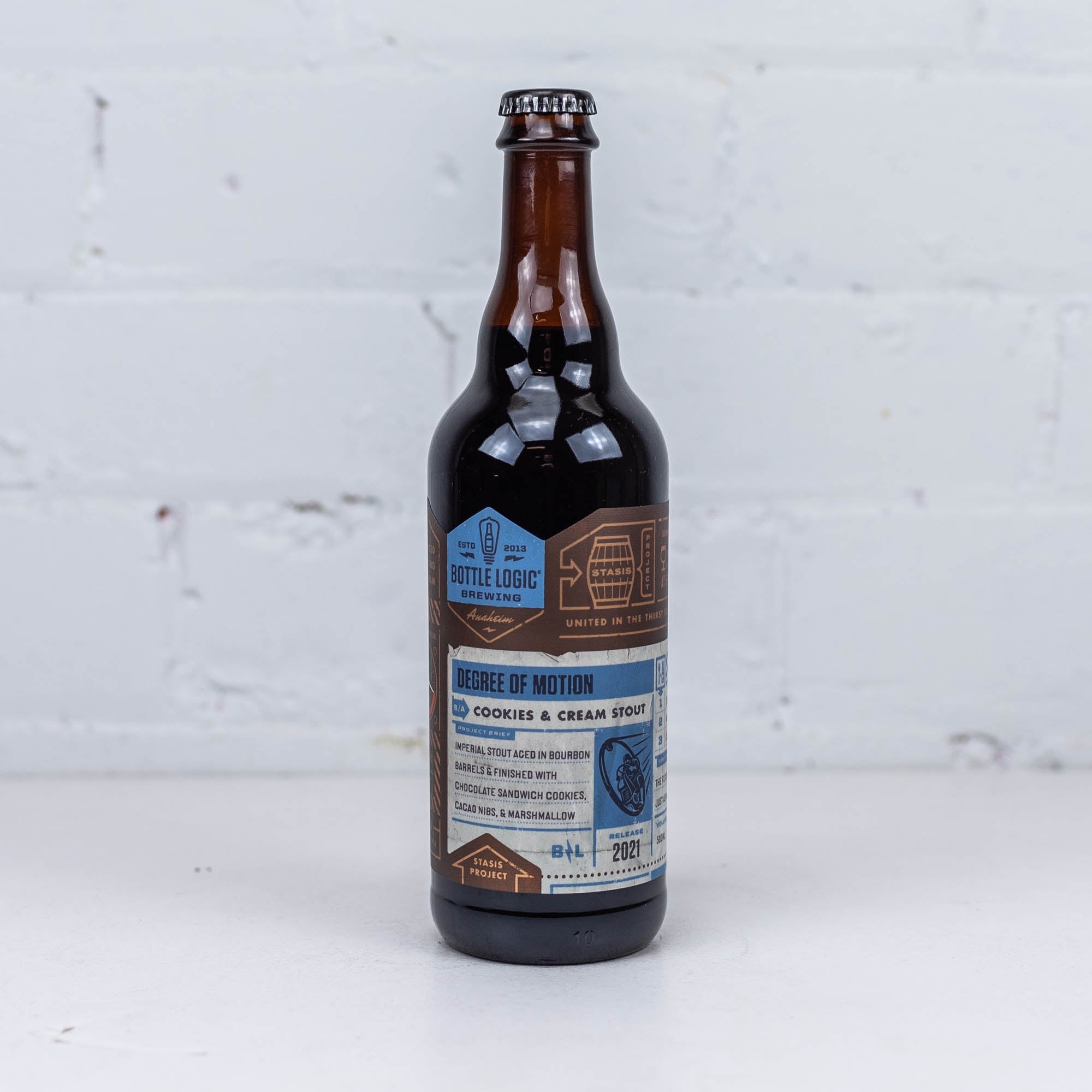 Bottle Logic - Degree of Motion BA Cookies & Cream Imperial Stout 2021 500ml