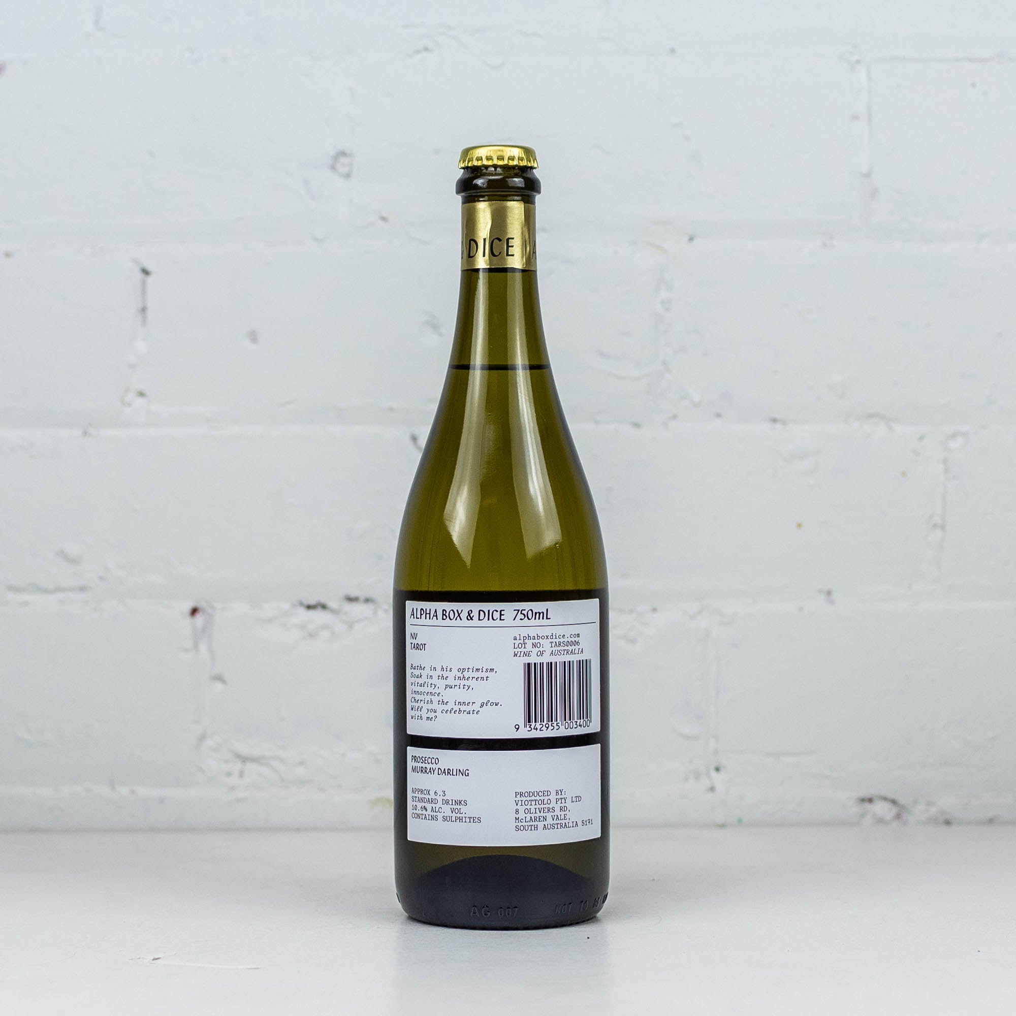 Alpha Box & Dice - Tarot Prosecco NV 750ml
