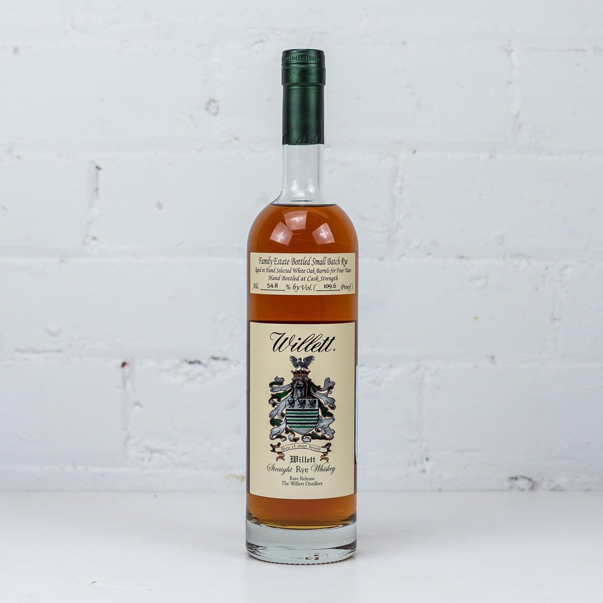 WILLETT - 4YO Small Batch Rye Whiskey White Oak Cask Strength 750ml