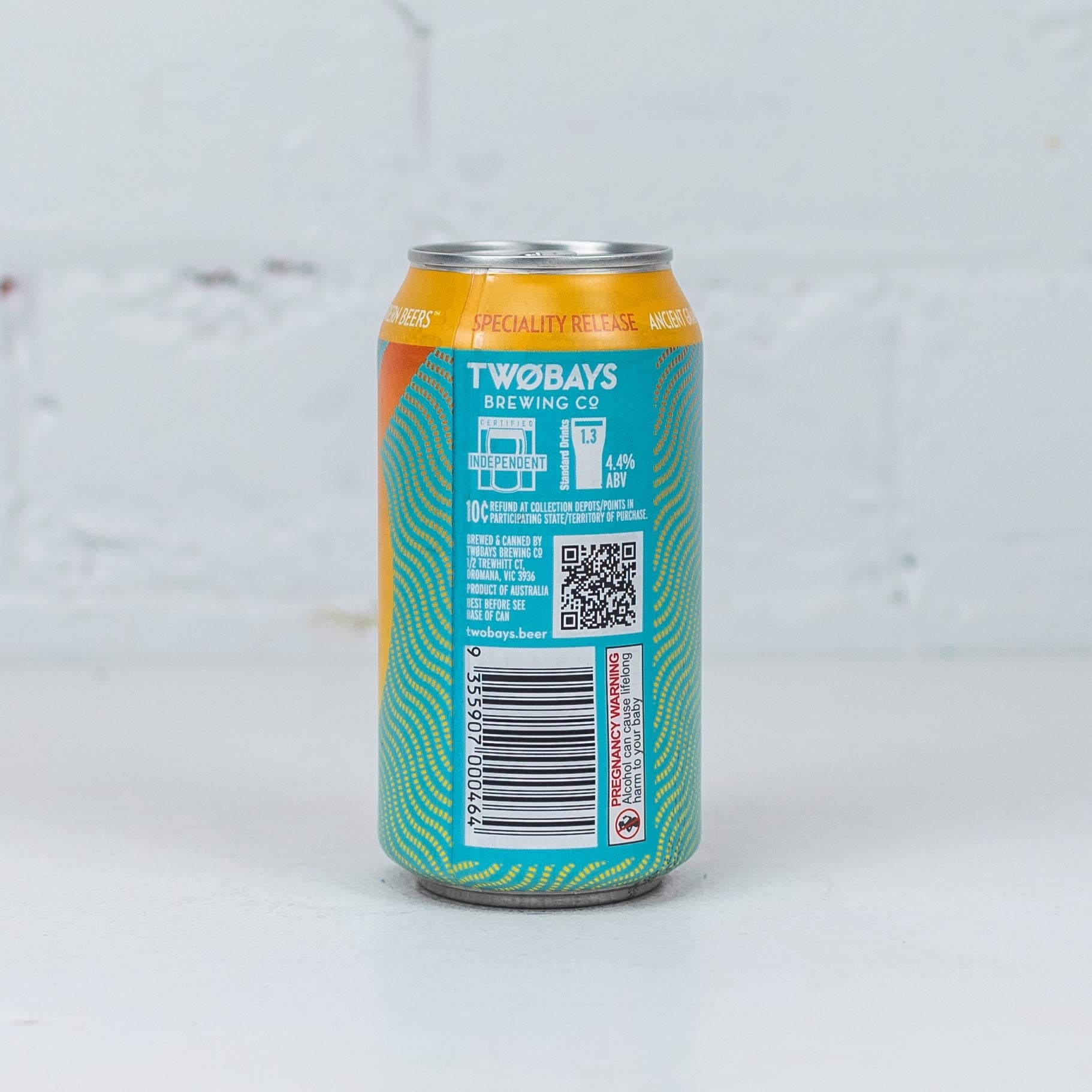 Two Bays - Mandarin Rice Lager Can 375ml