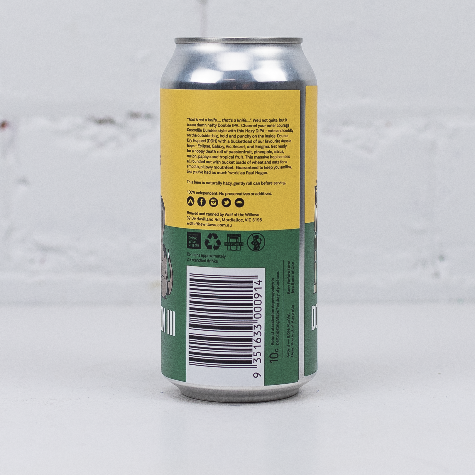 Wolf of the Willows - Double Vision III Aussie Haze DIPA