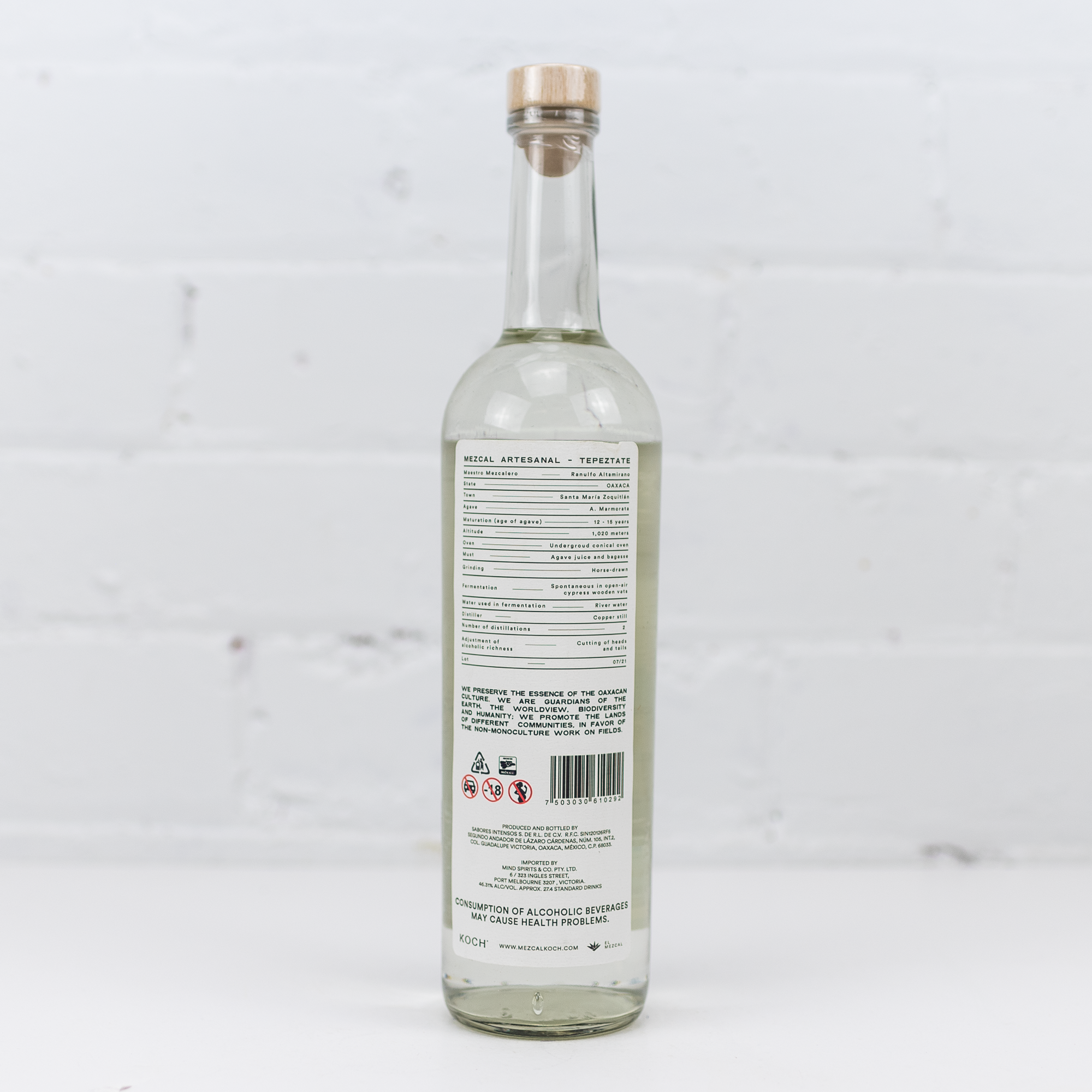 Koch Mezcal - Maguey Tepeztate 46.31% 750ml