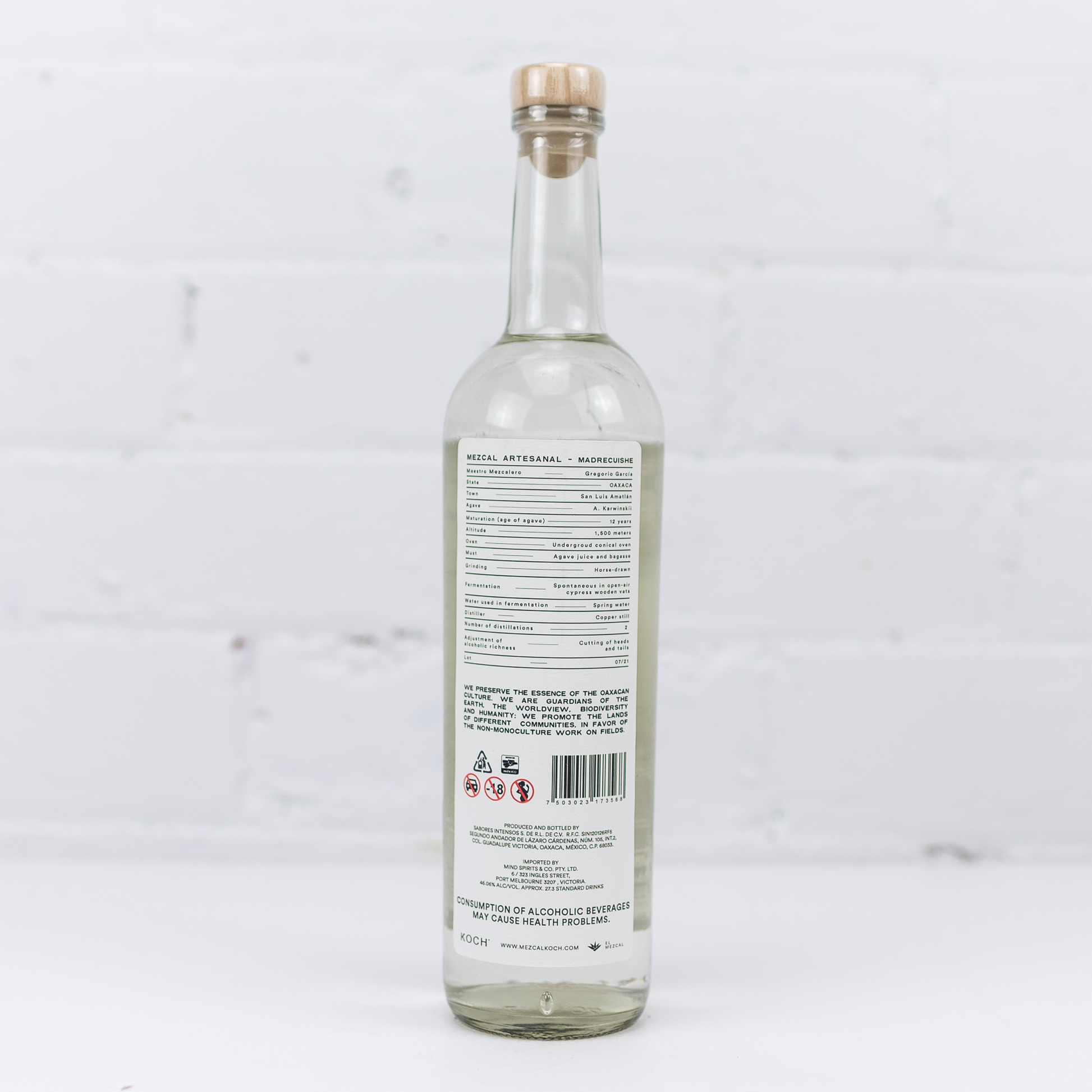 Koch Mezcal - Maguey Madrecuishe 46.06% 750ml