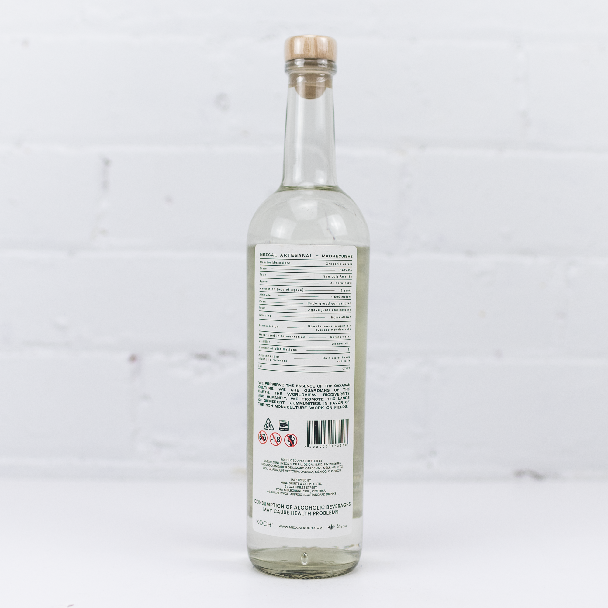 Koch Mezcal - Maguey Madrecuishe 46.06% 750ml