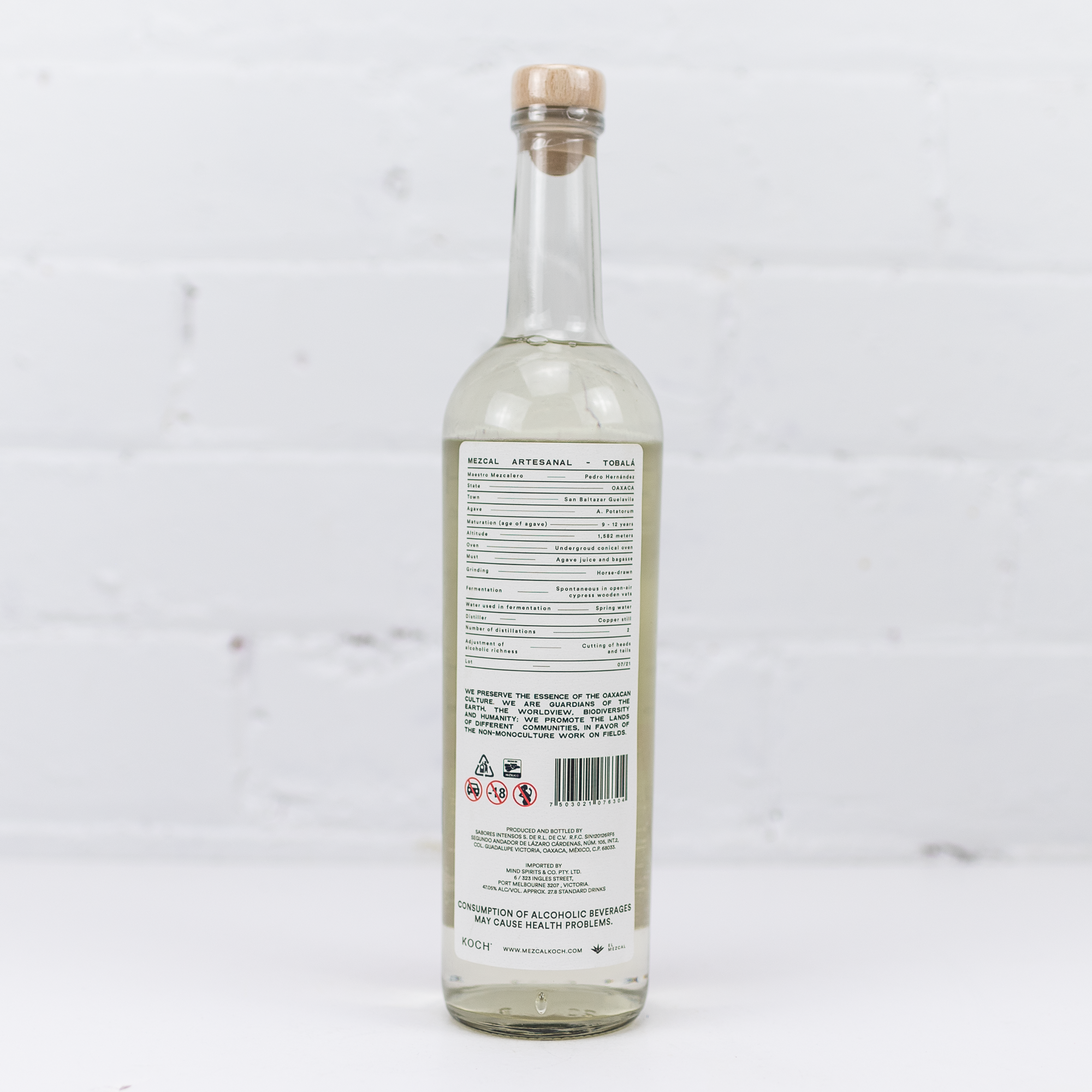 Koch Mezcal - Maguey Tobala 47.05% 750ml