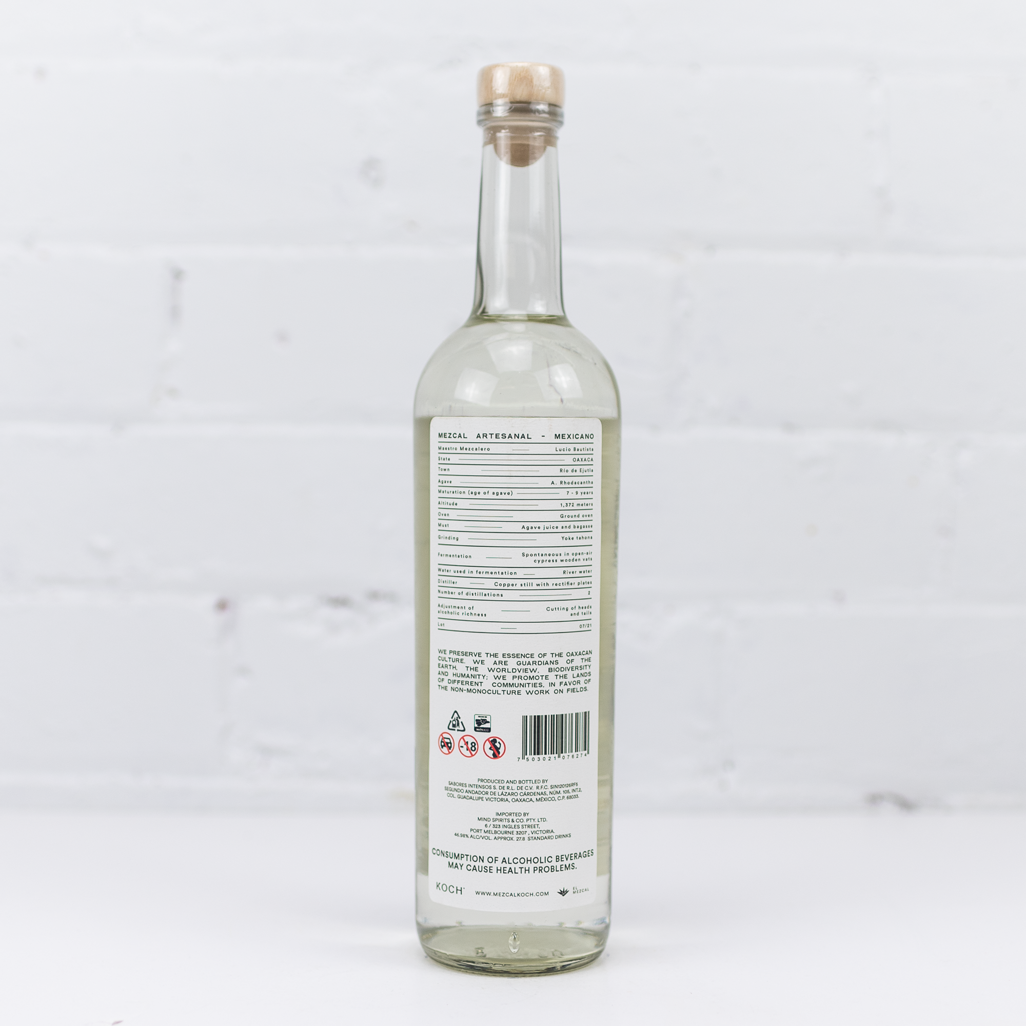 Koch Mezcal - Maguey Mexicano 46.98% 750ml