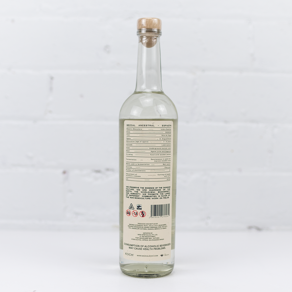 Koch Mezcal - Maguey Espadin Claypot 47.12% 750ml
