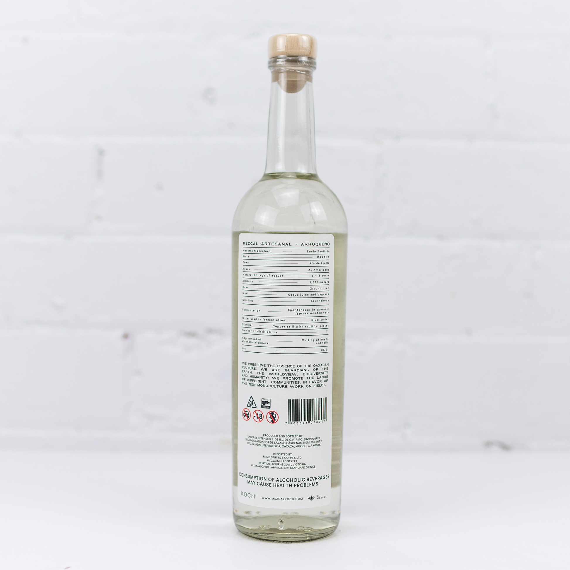 Koch Mezcal - Maguey Arroqueno 47.13% 750ml