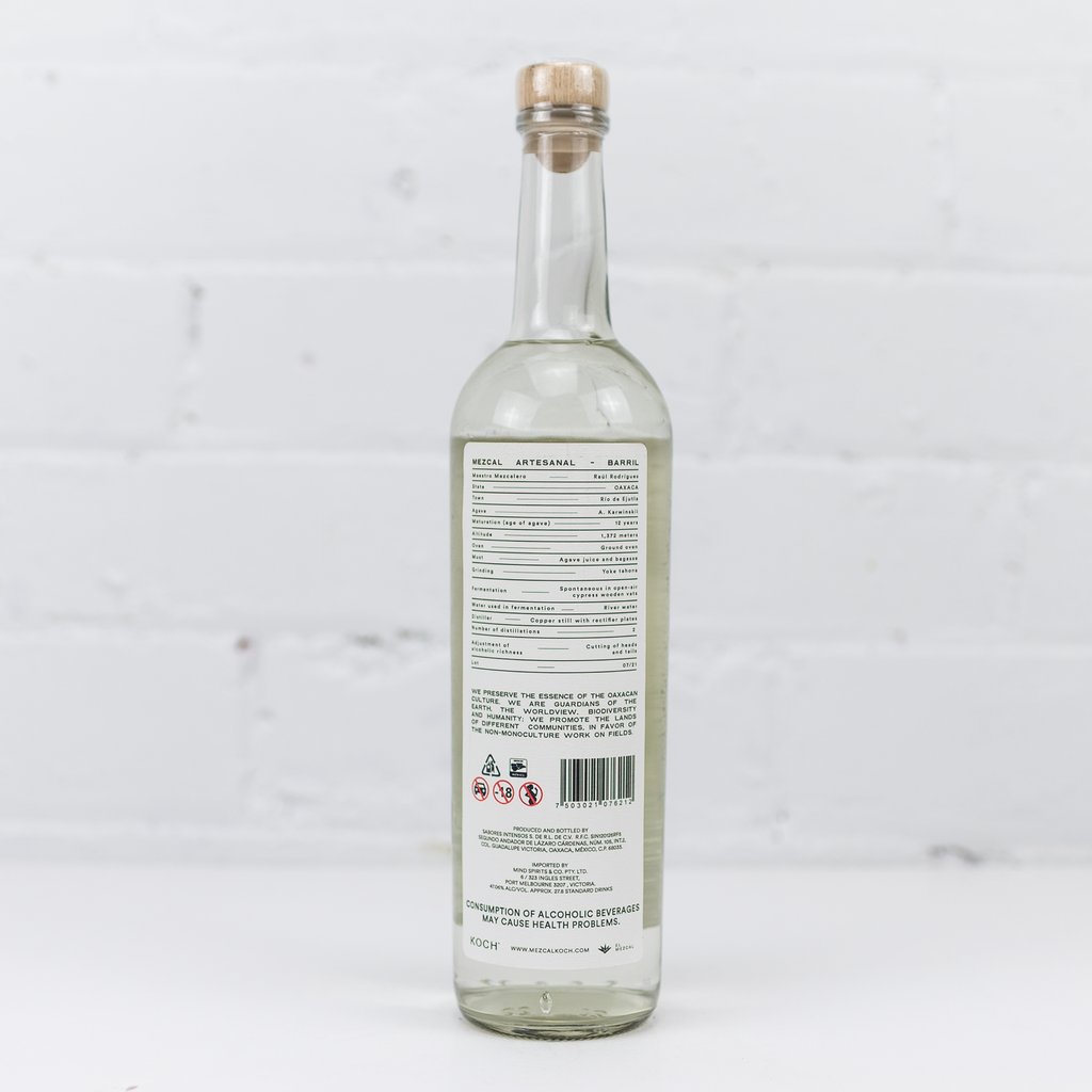 Koch Mezcal - Maguey Barril 47.06% 750ml