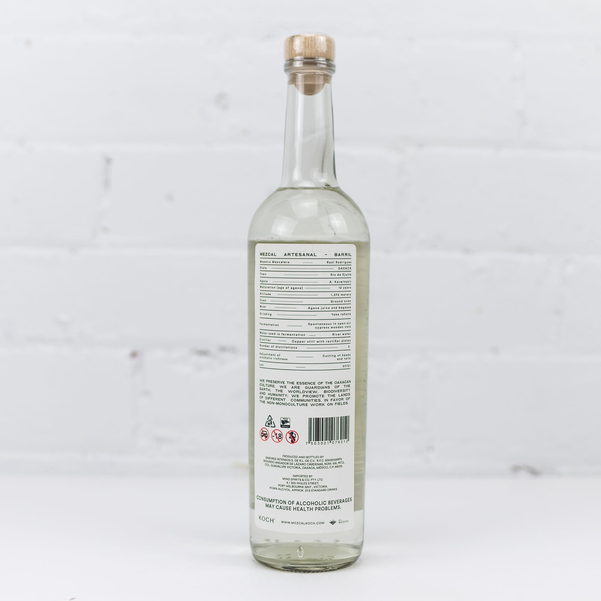 Koch Mezcal - Maguey Barril 47.06% 750ml