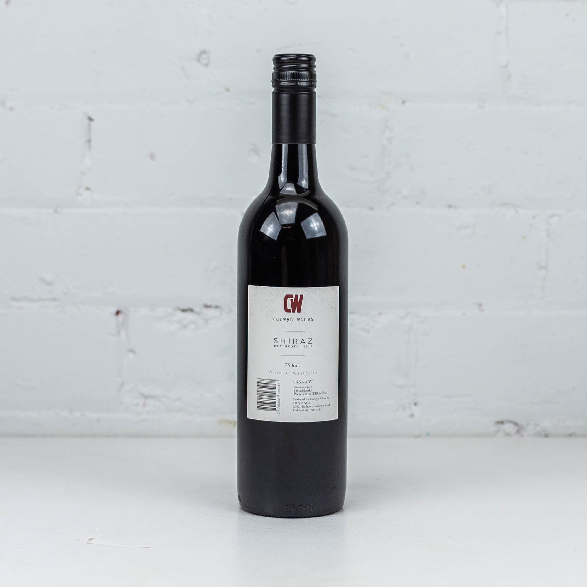 Carwyn Wines - Shiraz 750ml
