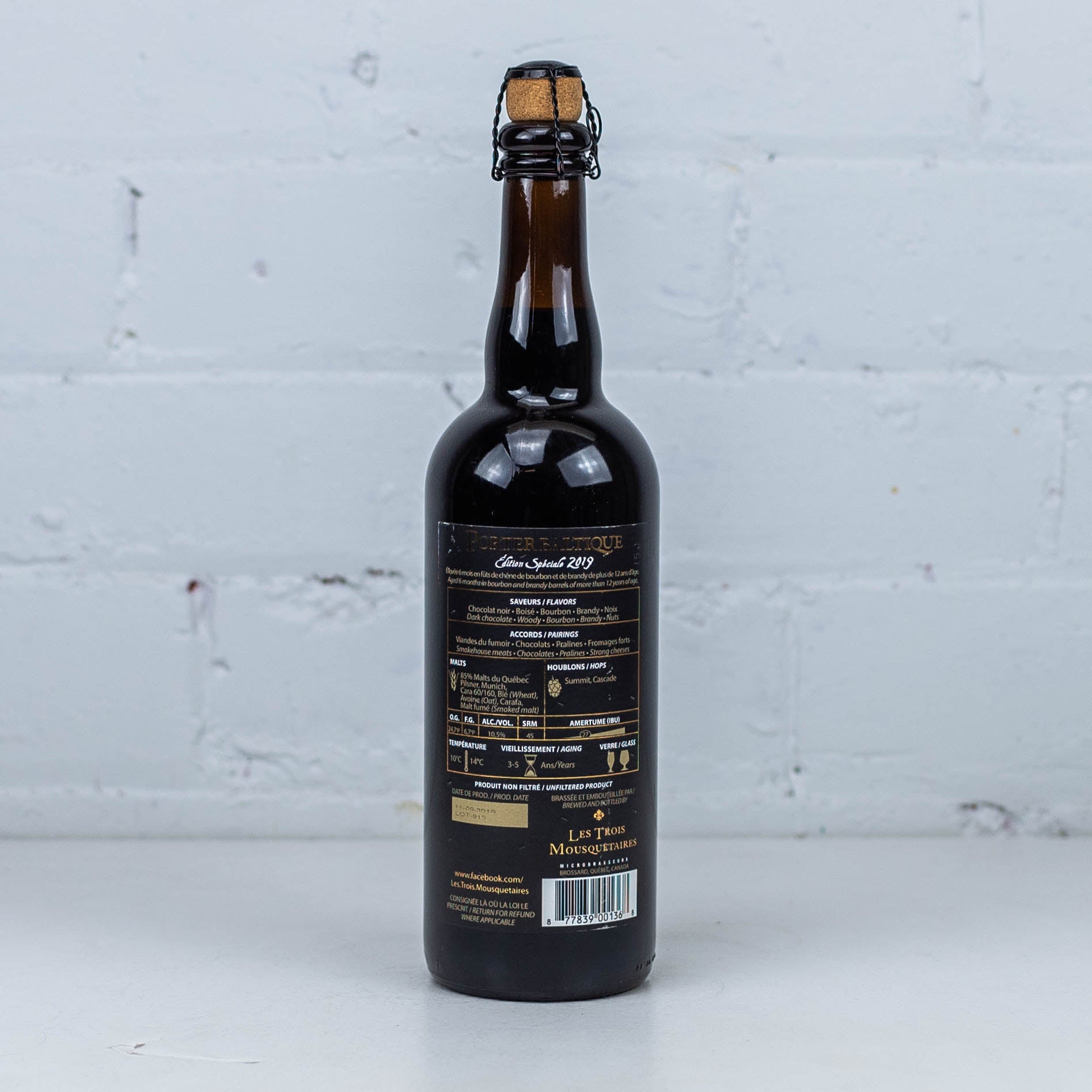 Le Trois Mousquetaires - Porter Baltique Edition Speciale 2019 750ml