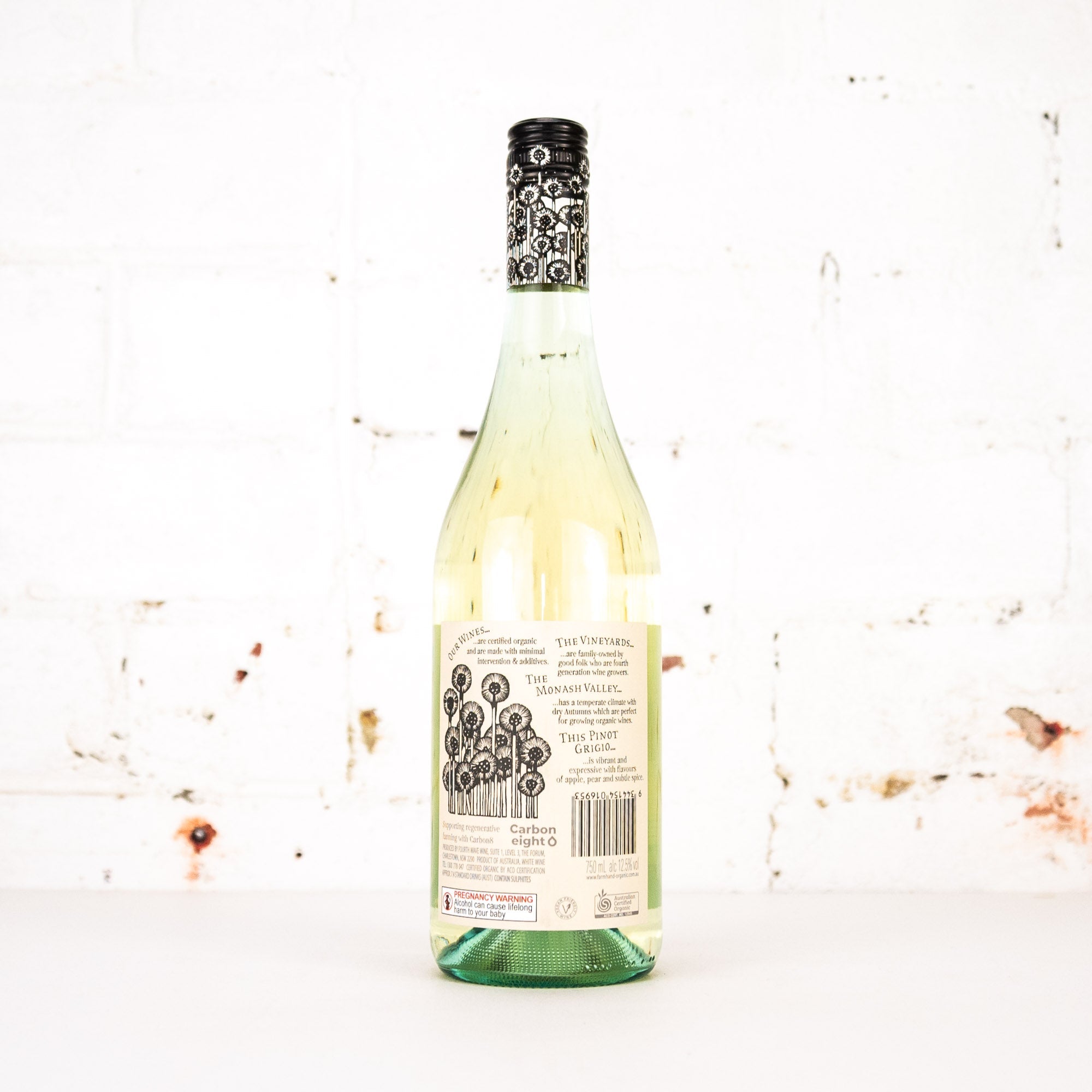 Farm Hand - Organic Pinot Grigio 750ml
