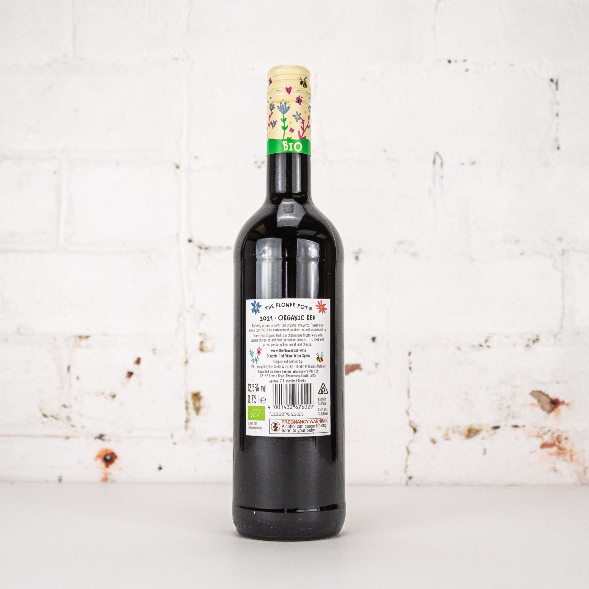The Flower Pot - Organic Red 750ml