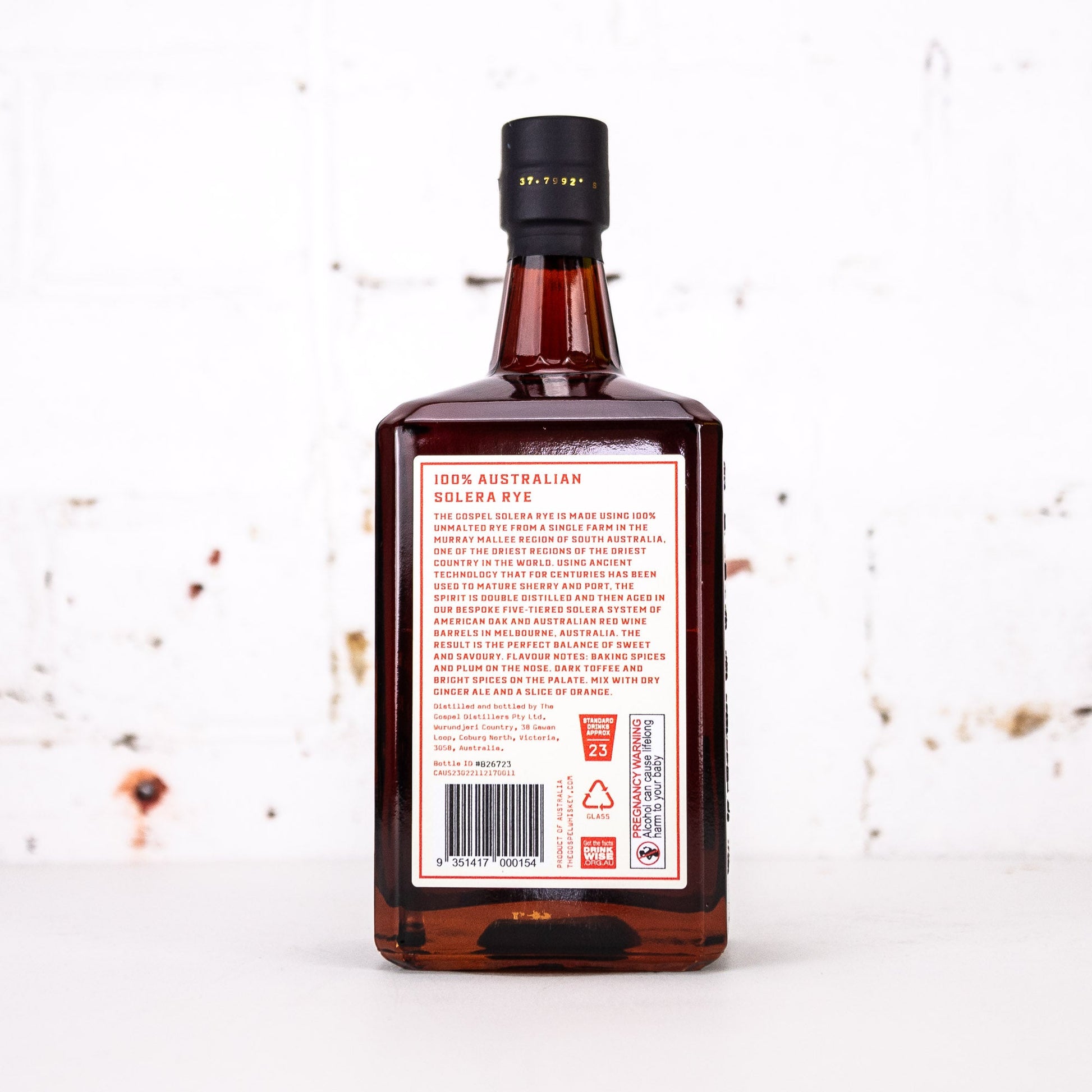 The Gospel - Solera Rye Whiskey 700ml