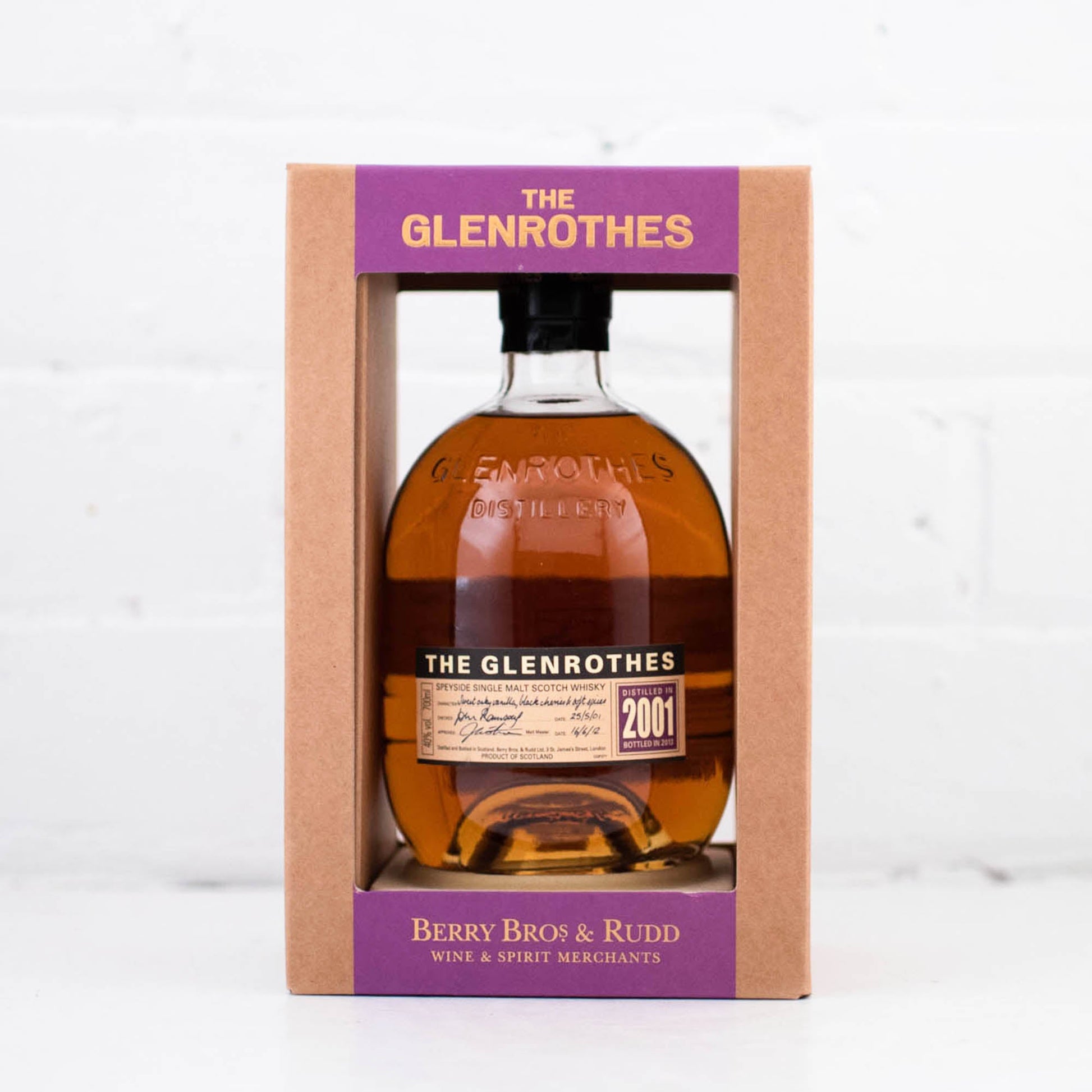 Glenrothes - 2001 Single Malt Scotch Whisky 700ml