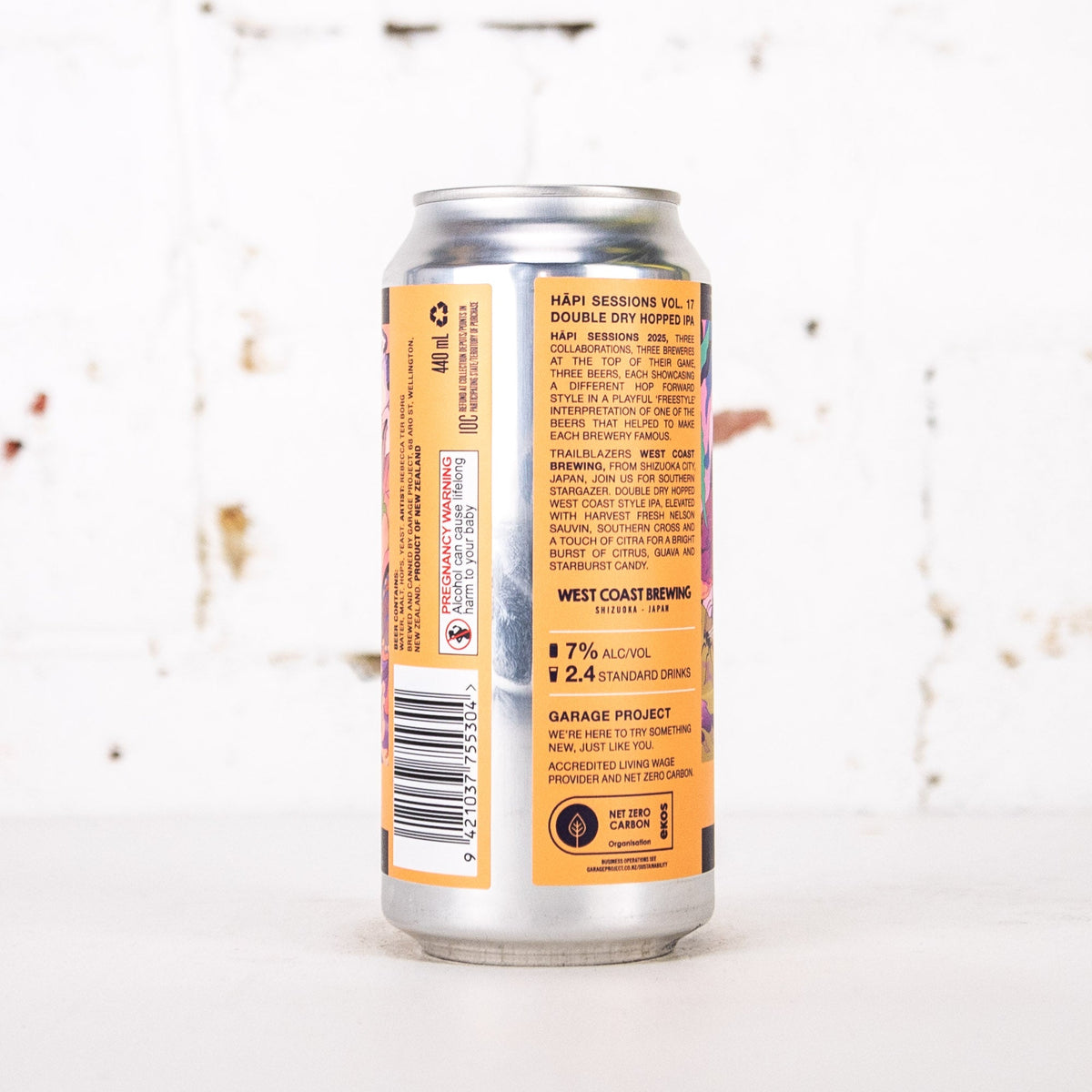 Garage Project x West Coast Brewing 'Hapi Sessions Vol 17: Southern Stargazer' DDH West Coast IPA