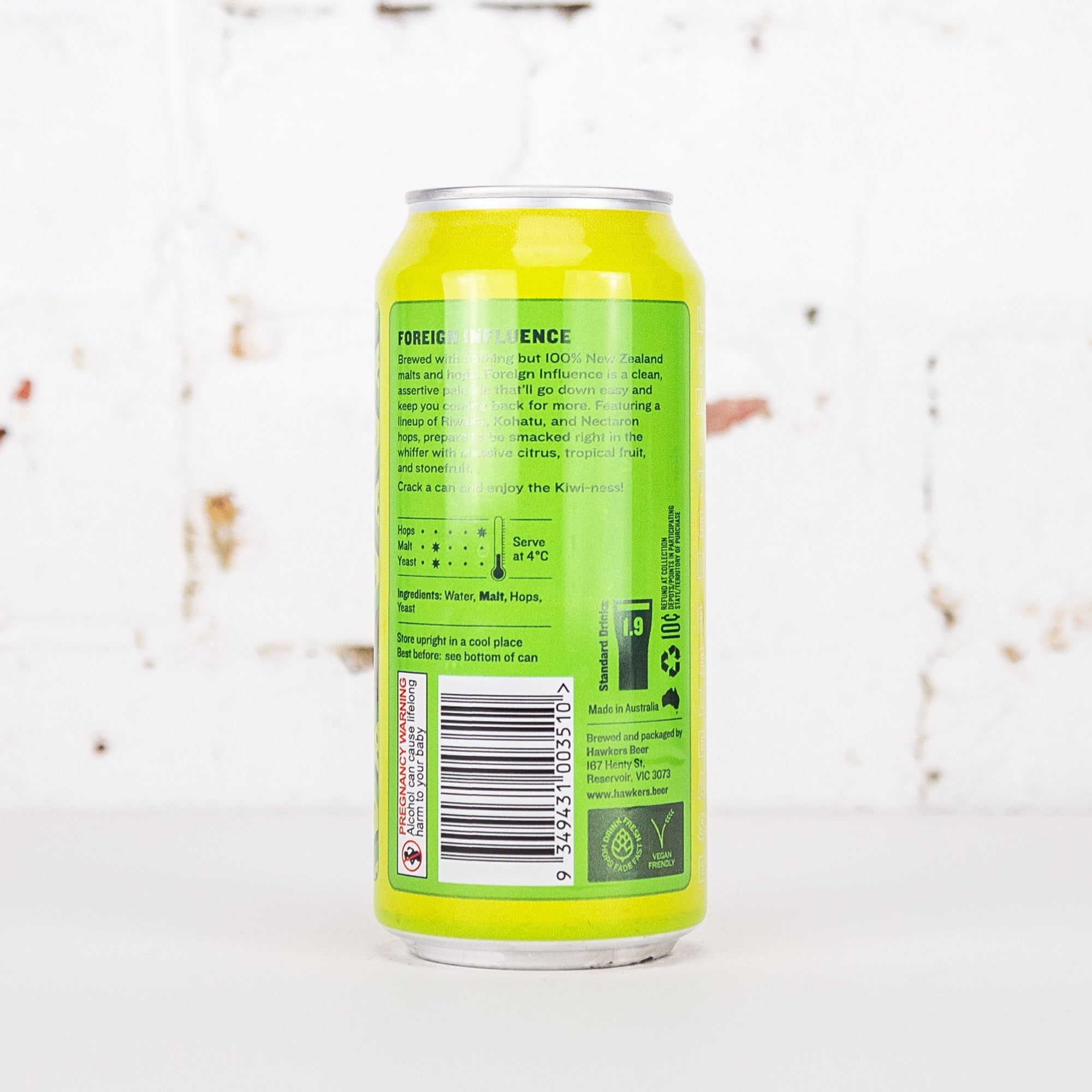 Hawkers - Foreign Influence NZ-Hopped Pale Ale