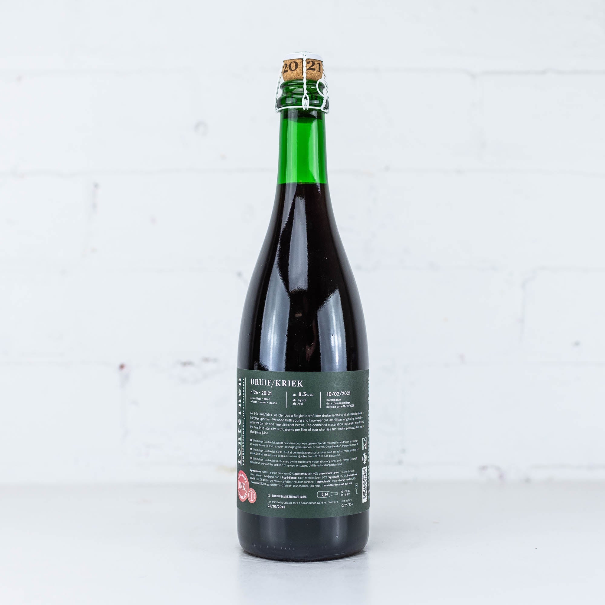 3 Fonteinen - Druif/Kriek Dornfelder 20/21 No26 750ml