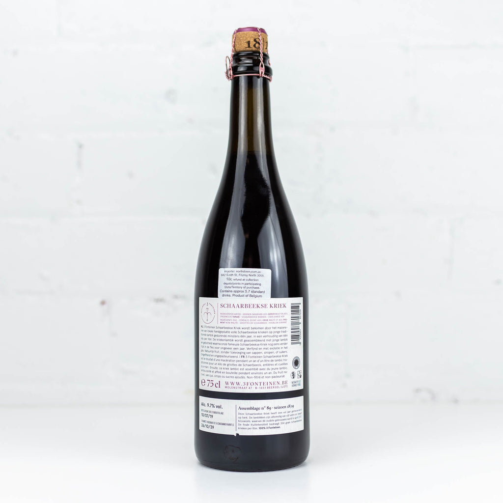 3 Fonteinen - Schaarbeekse Kriek Oogst 18/19 No89 750ml
