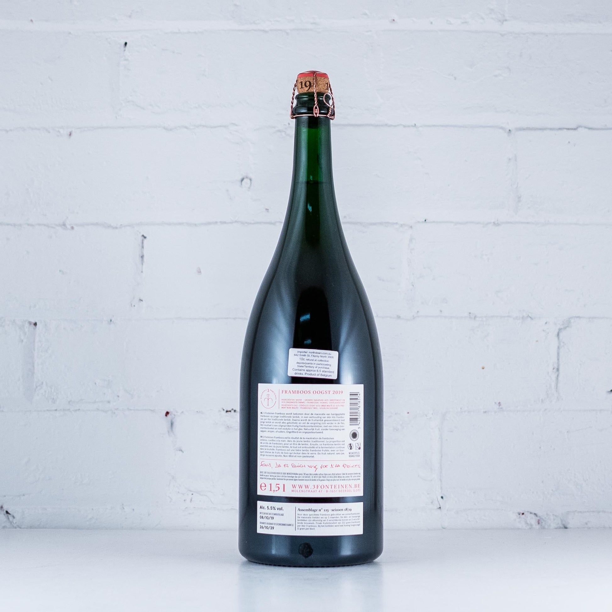 3 Fonteinen - Framboos Oogst 2019 18/19 No 102 750ml