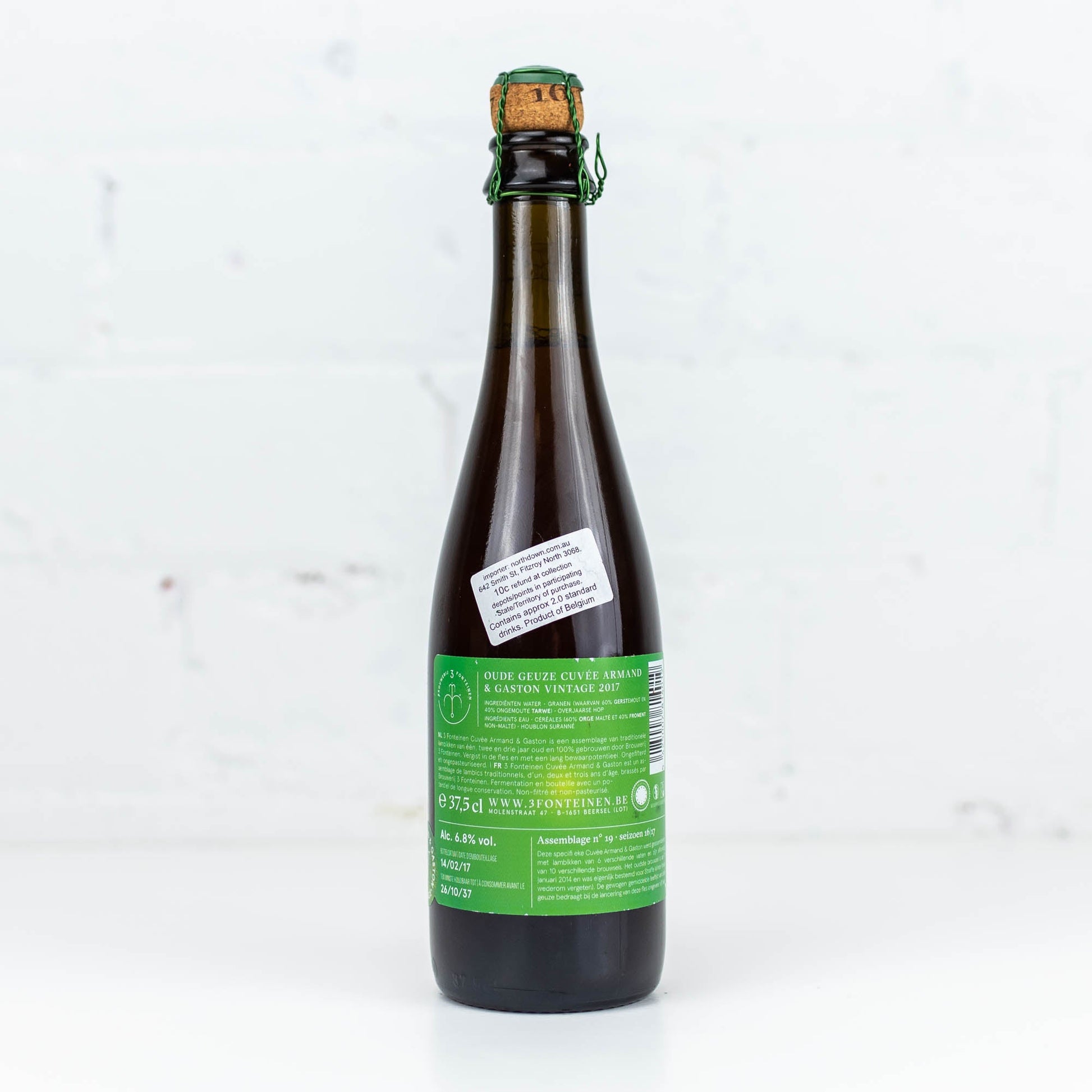 3 Fonteinen - Armand & Gaston Oude Gueuze Cuvee Vintage 16/17 No19 375ml