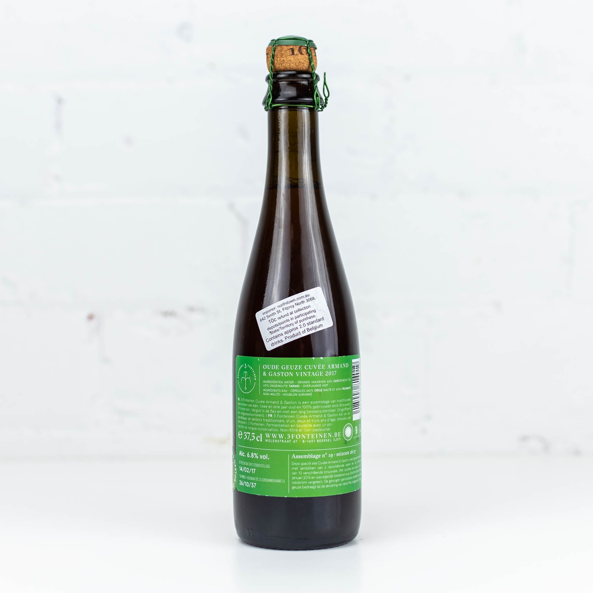 3 Fonteinen - Armand & Gaston Oude Gueuze Cuvee Vintage 16/17 No19 375ml