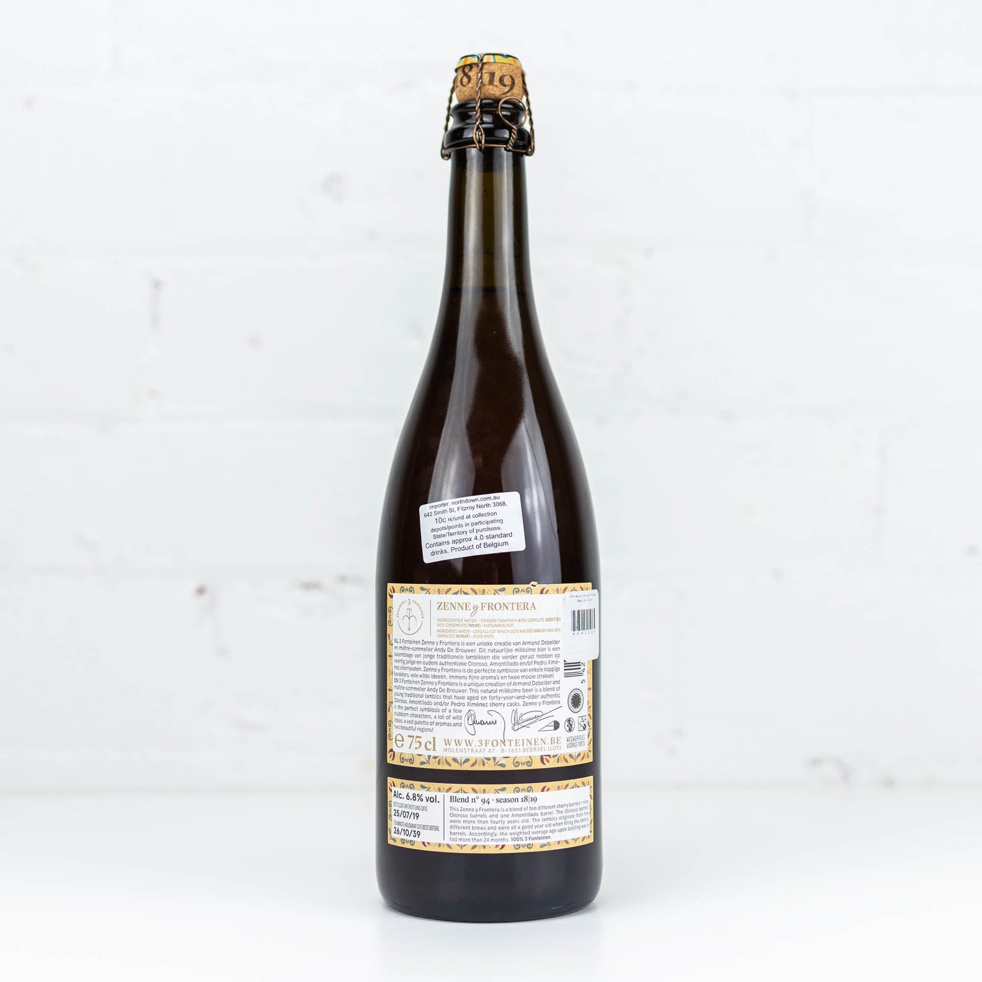 3 Fonteinen - Zenne Y Frontera 18/19 No94 750ml
