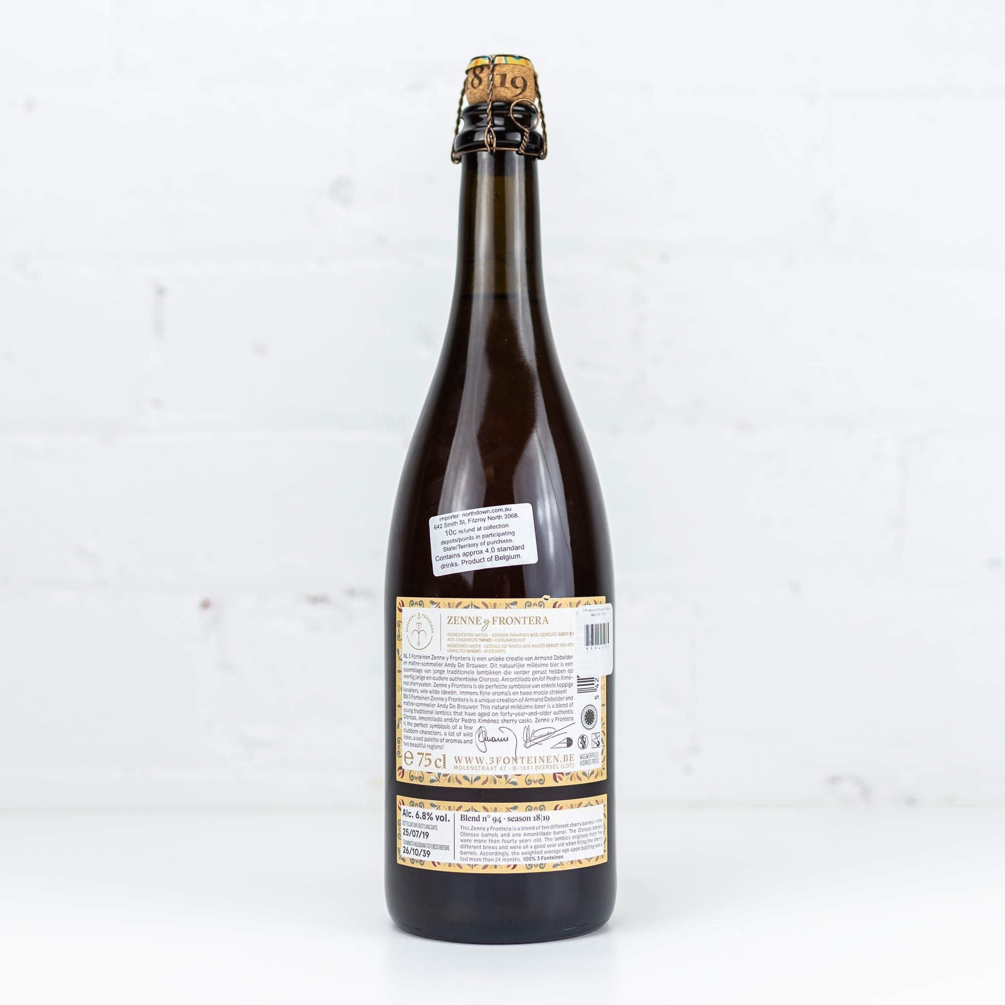 3 Fonteinen - Zenne Y Frontera 18/19 No94 750ml
