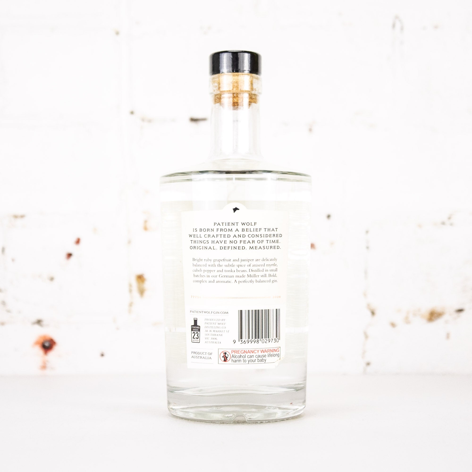 Patient Wolf - Melbourne Dry Gin 700ml