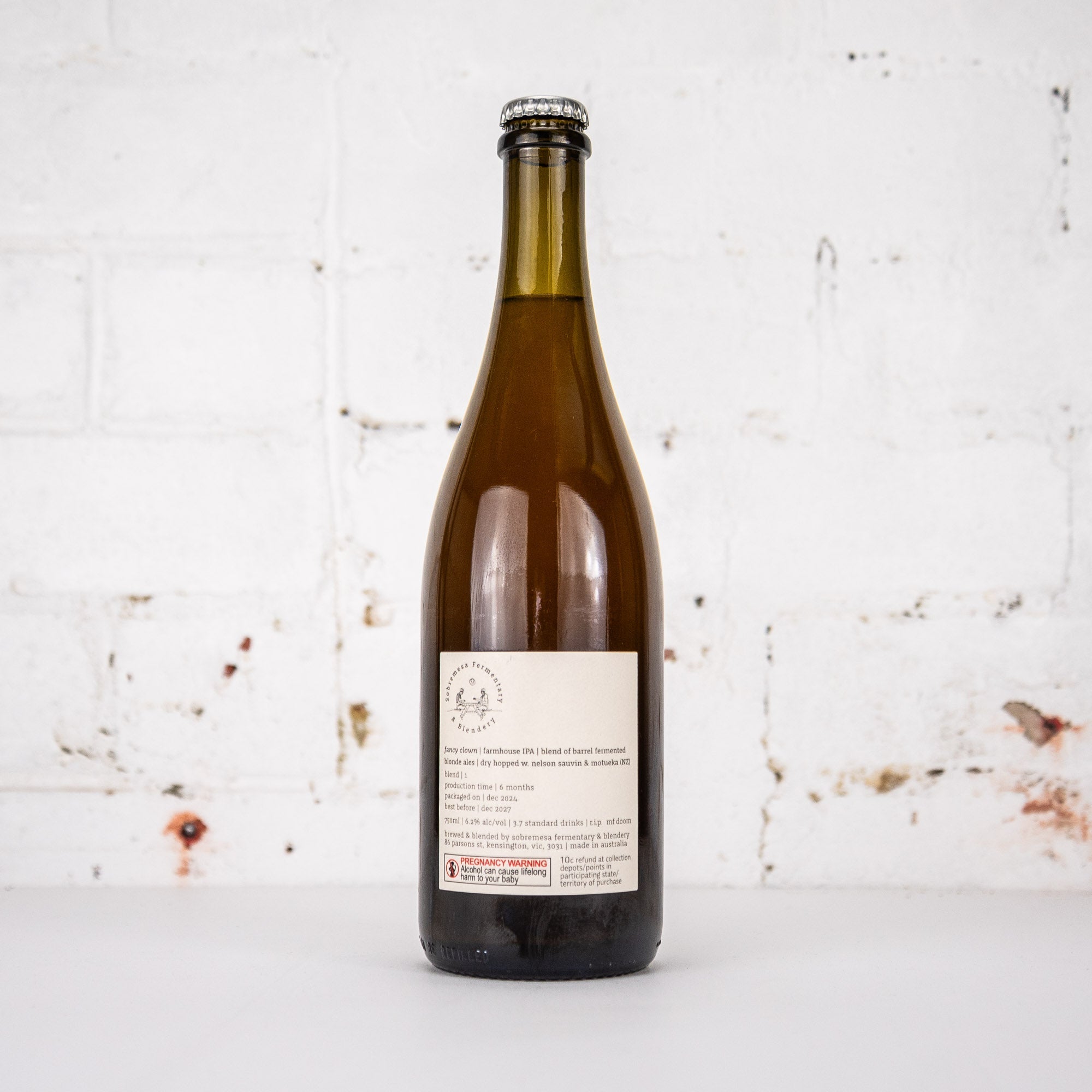 Sobremesa - Fancy Clown 2024 Farmhouse IPA 750ml