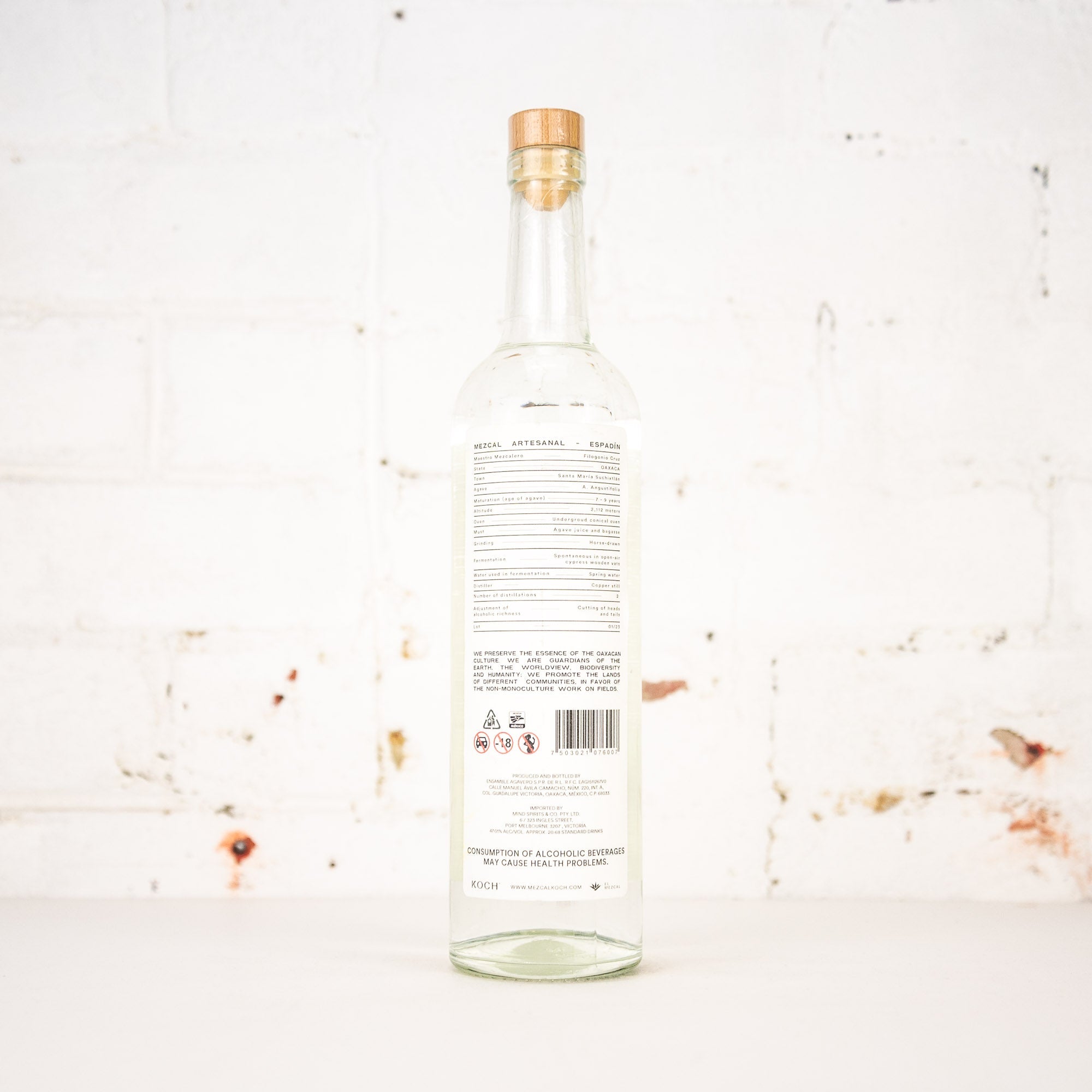 Koch Mezcal - Maguey Espadin Joven 750ml