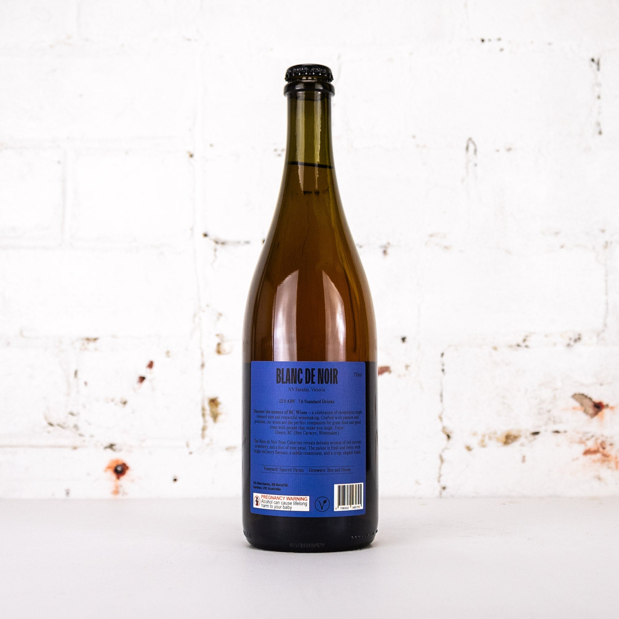BC Wines - Sparkling Blanc de Noir 750ml