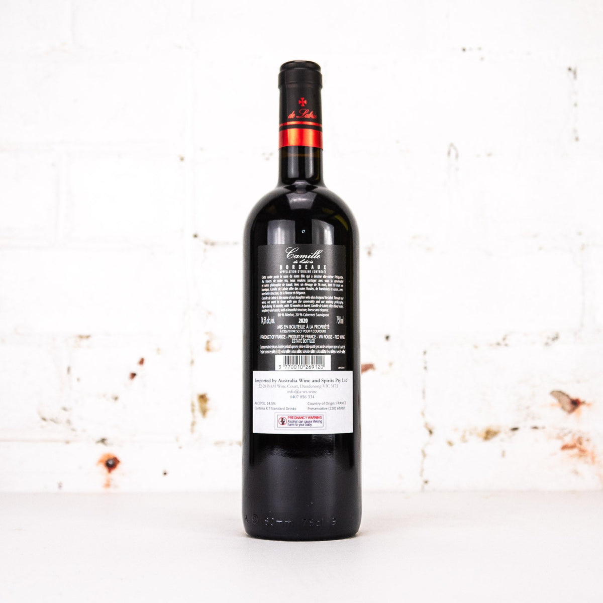 Camille de Labrie - Rouge 2020 750ml