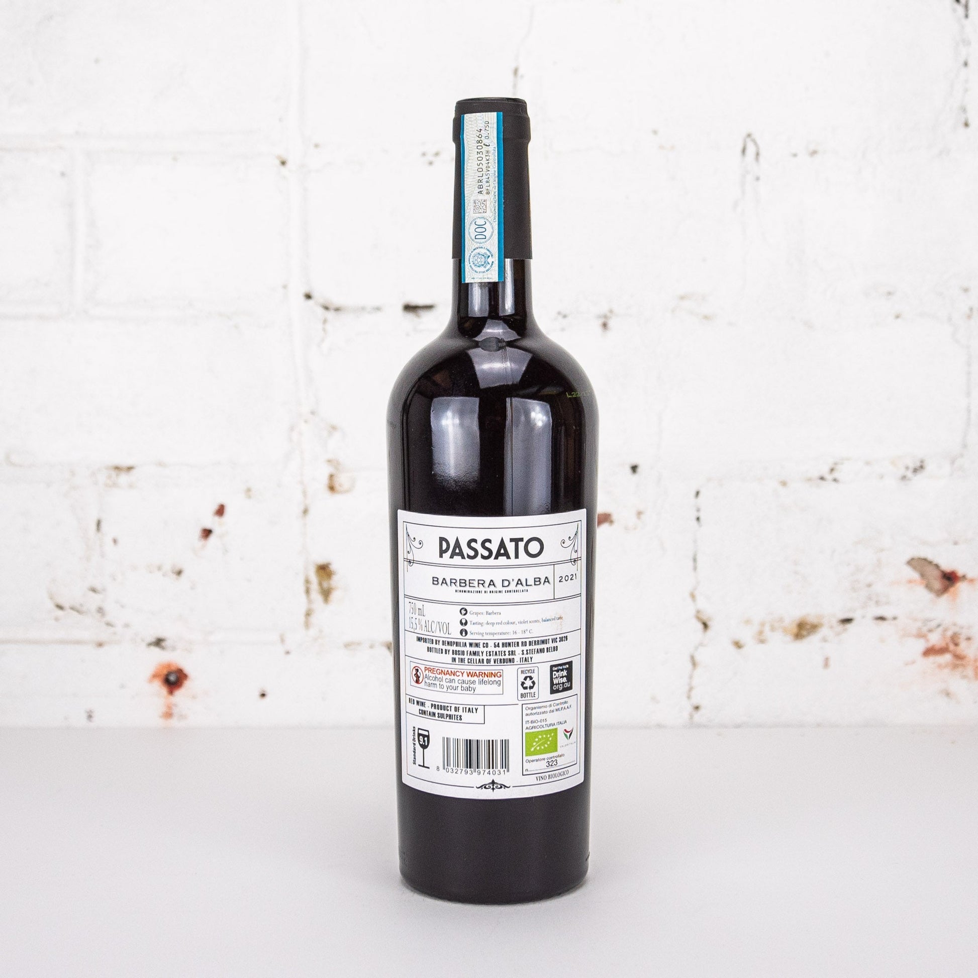 Bosio - Passato Barbera d'Alba DOC 2021 750ml