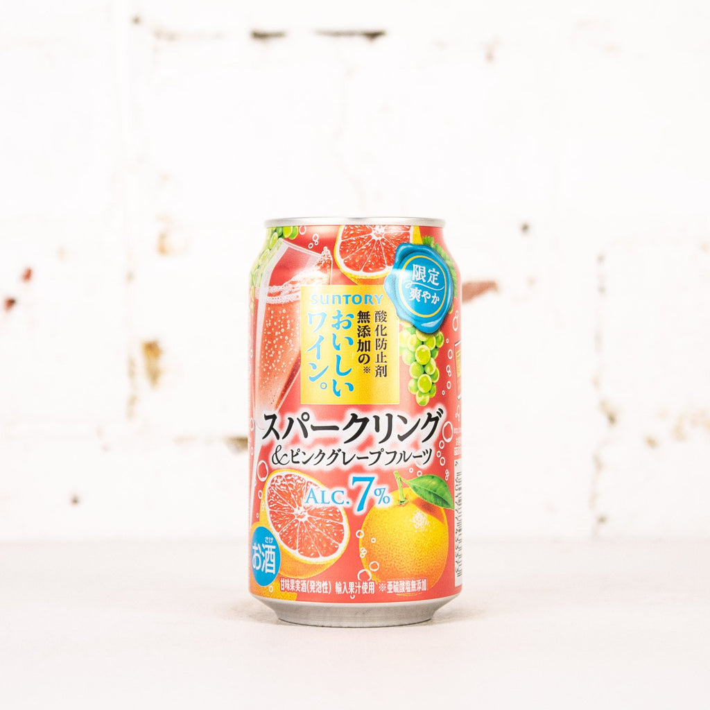 Suntory - Oiishi Wine Sparkling Pink Grapefruit 350ml