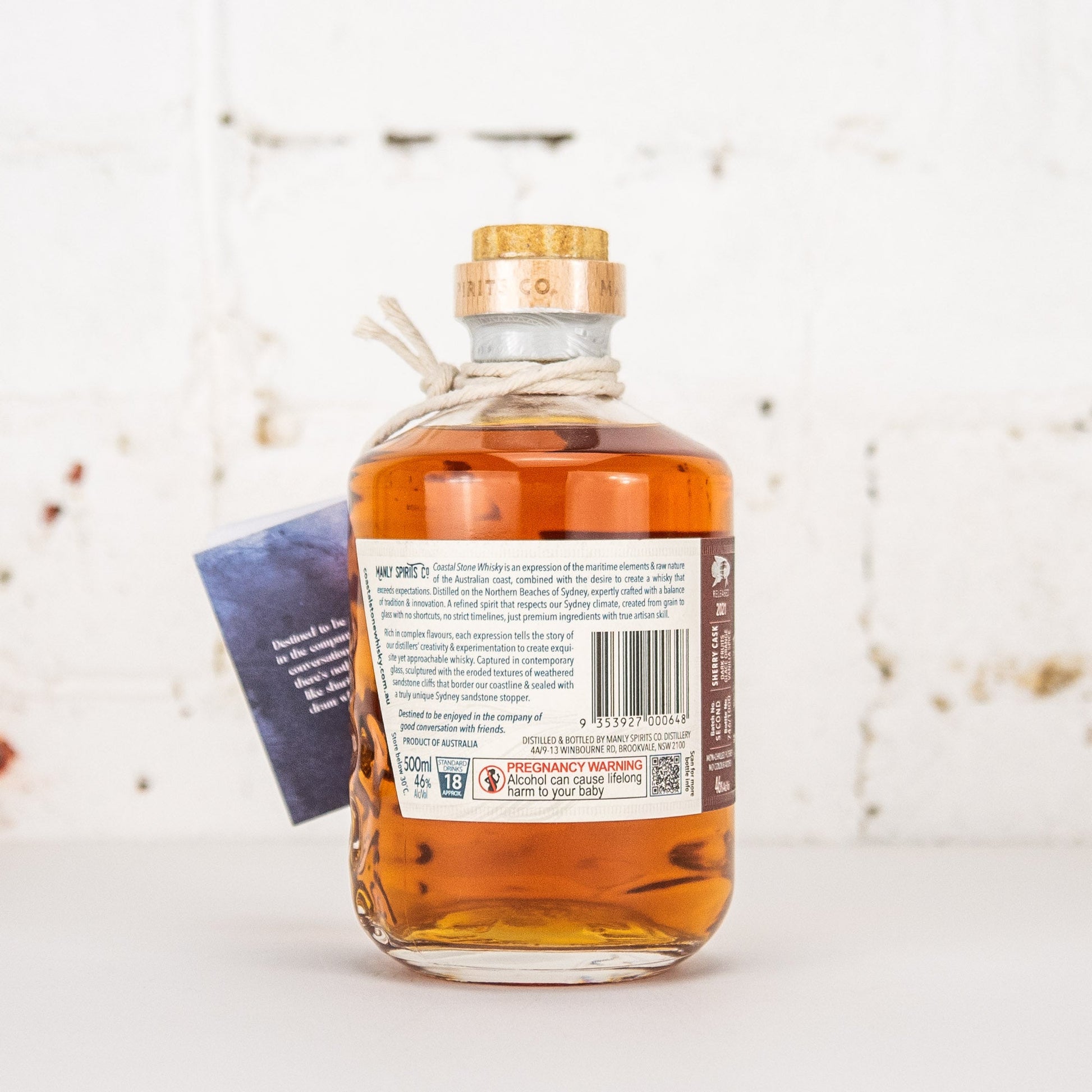 Manly Spirits - Coastal Stone Sherry Cask Whisky 500ml