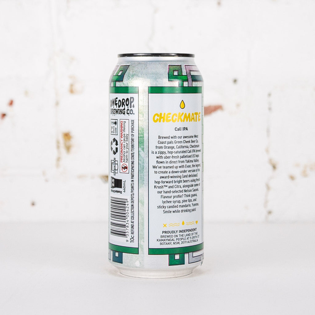 One Drop x Green Cheek 'Checkmate' Cali IPA