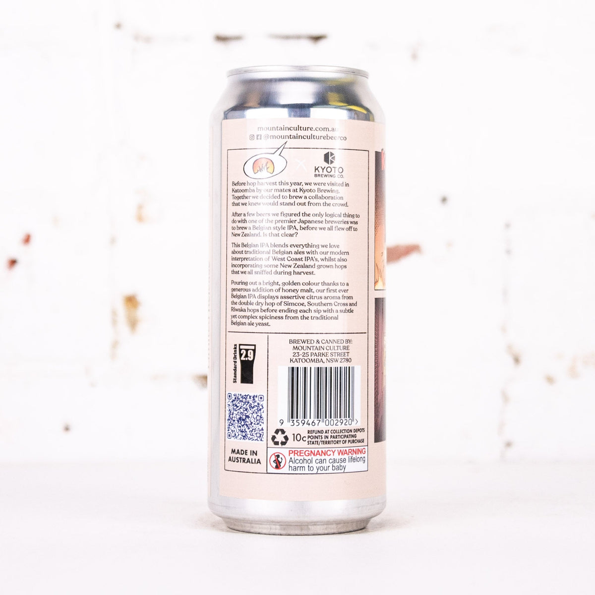 Mountain Culture x Kyoto 'I Did My Duty' Belgian IPA