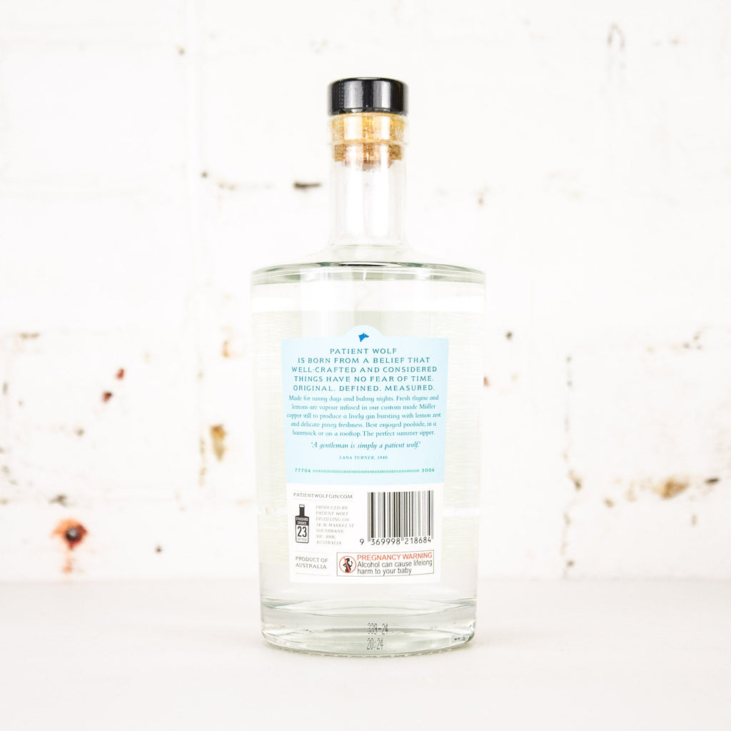 Patient Wolf - Summer Thyme Gin 700ml