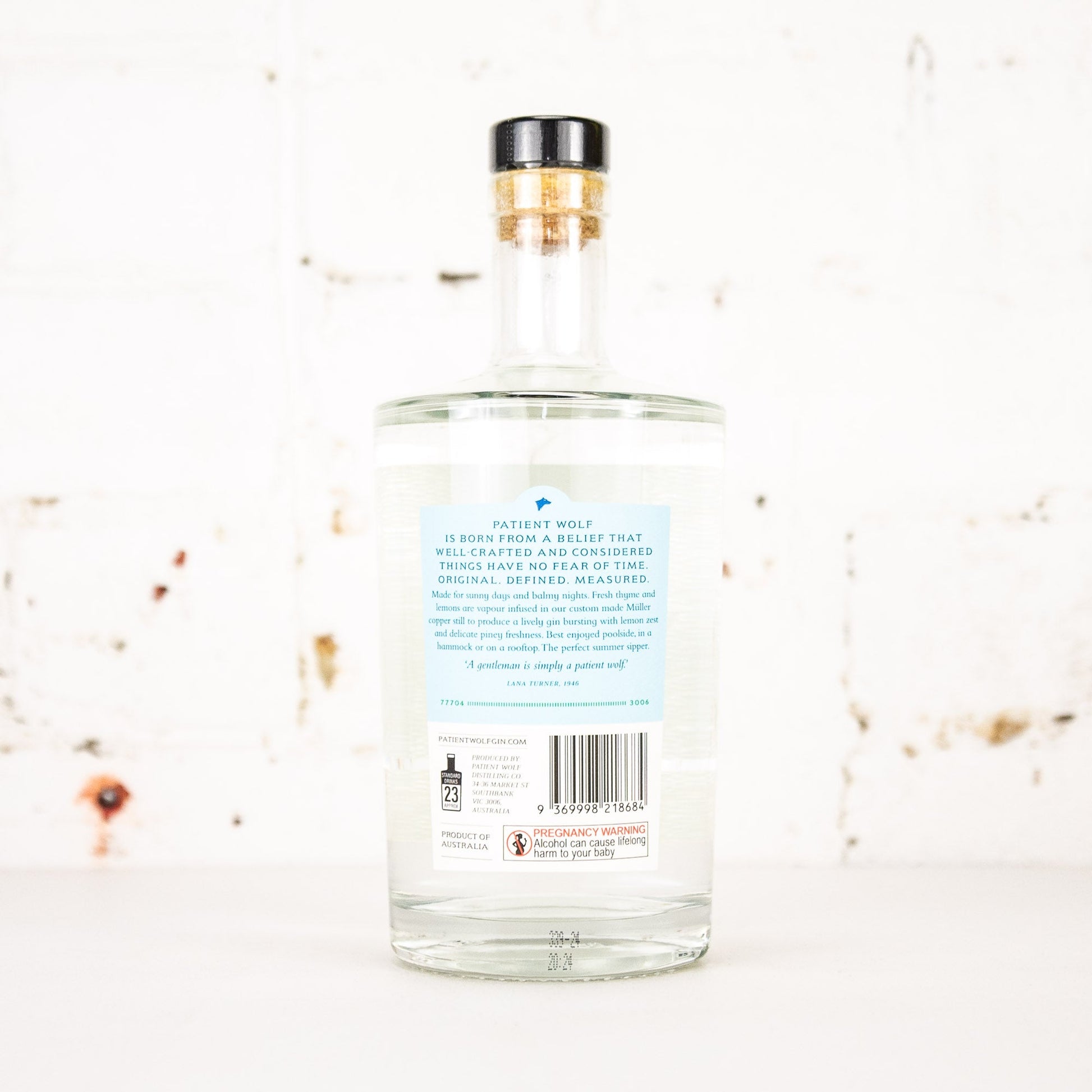Patient Wolf - Summer Thyme Gin 700ml