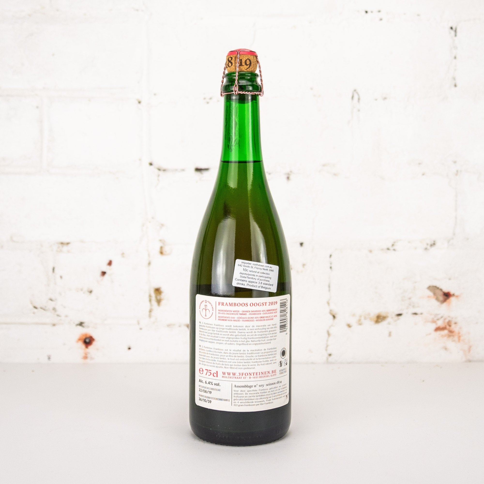 3 Fonteinen - Framboos Oogst 2019 18/19 No103 750ml
