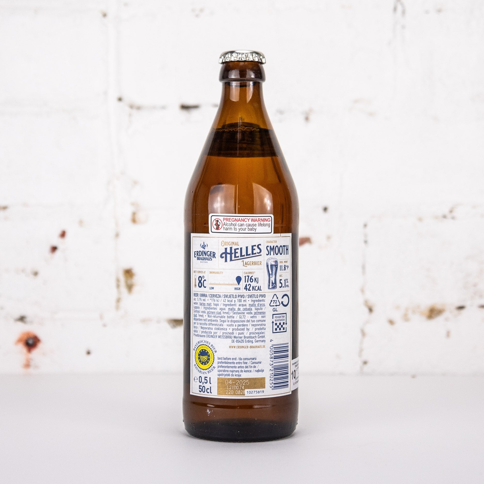 Erdinger - Brauhaus Helles Lagerbier 500ml