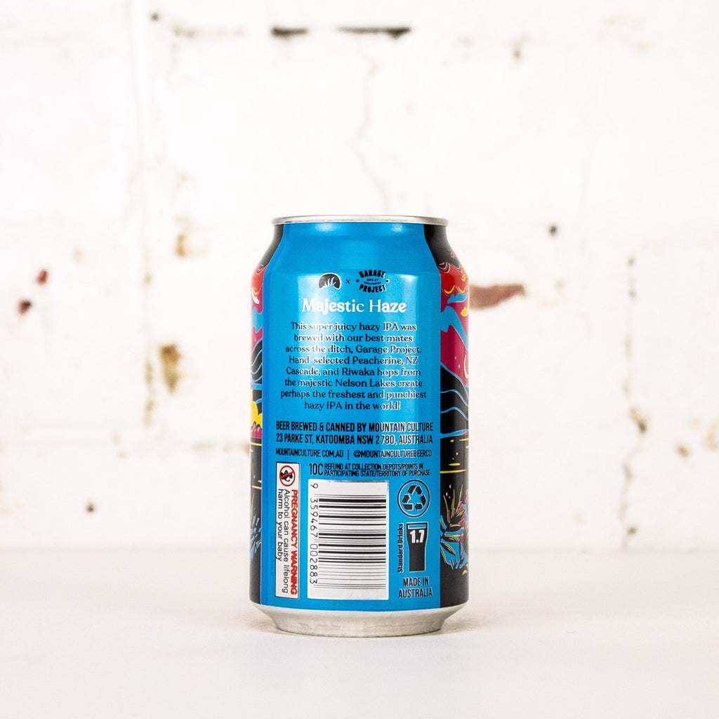Mountain Culture x Garage Project 'Majestic Haze' Hazy IPA